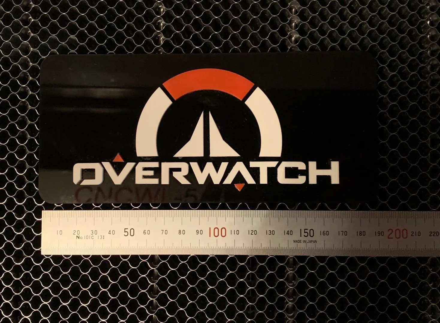 I made this Overwatch logo sign out of 1/8in acrylic in my laser cutter ...