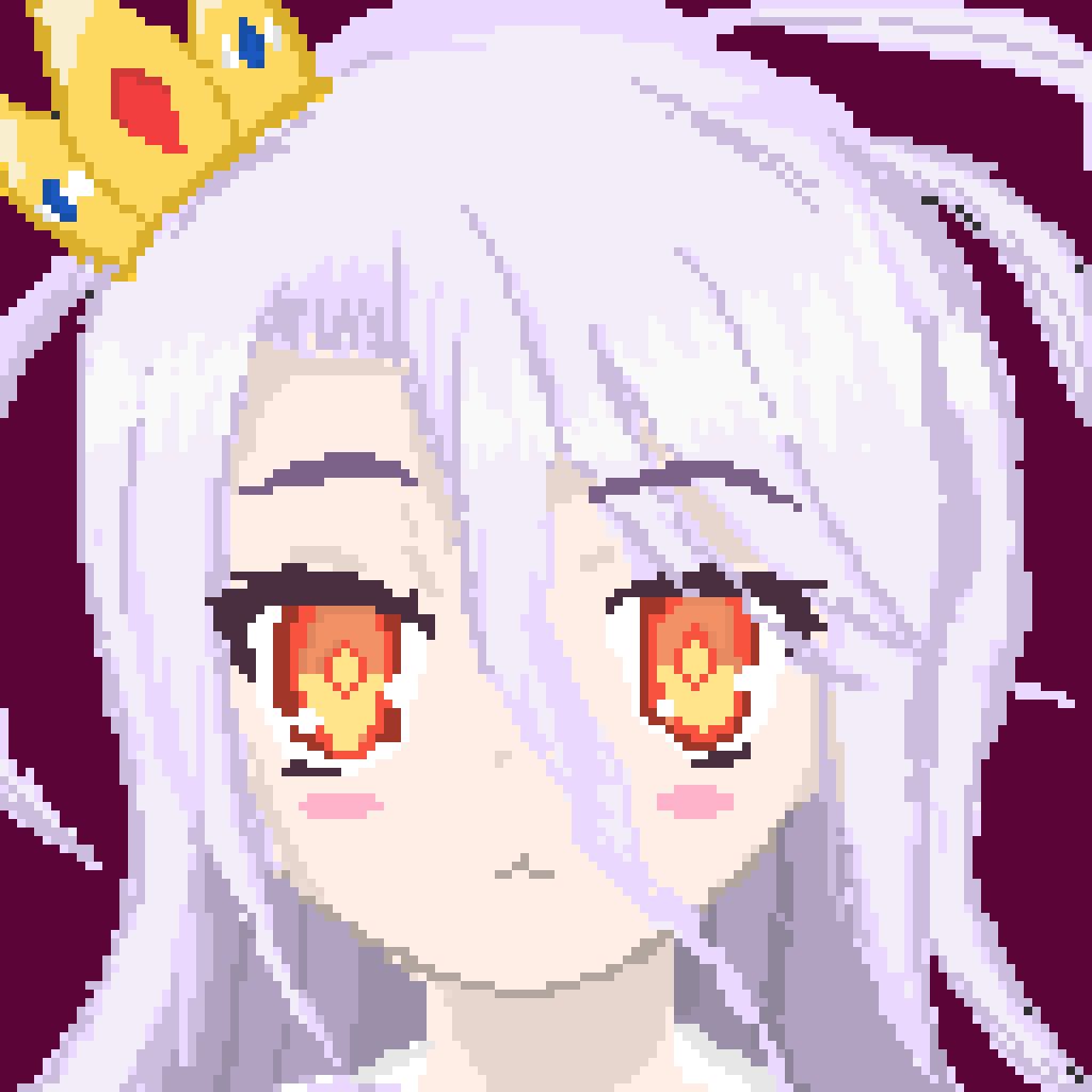 I tried to do a Shiro pixel art ^^ | Scrolller