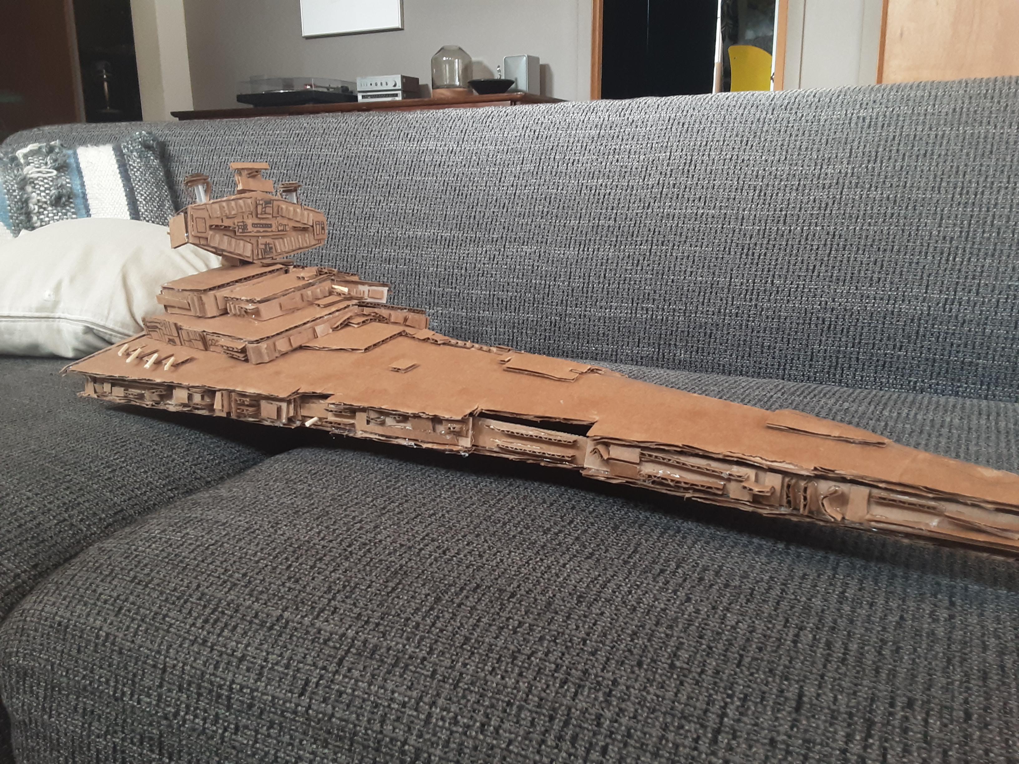 Imperial Star Destroyer out of cardboard! | Scrolller