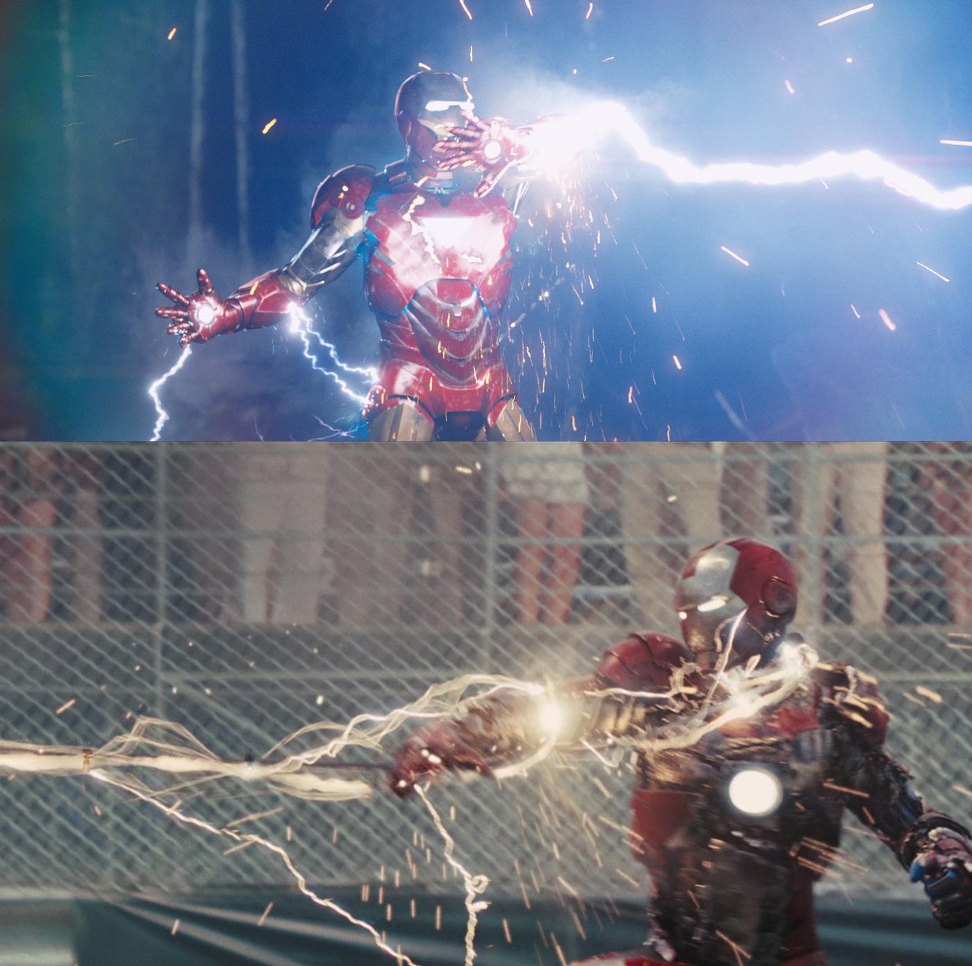 Iron Man Suits Exploding In Avengers, Iron Man suit got charged up at 400% capacity after Thor ...
