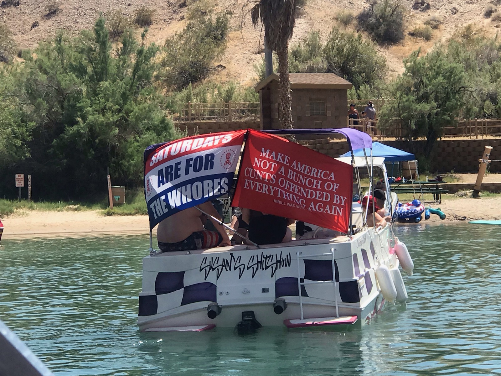 Trump Lake Rally In Lake Havasu, during a Trump rally. | Scrolller