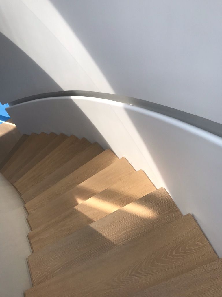 Inset hand rail I did out of plaster. | Scrolller