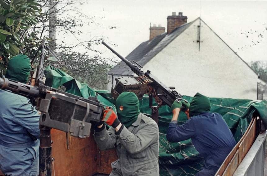 IRA militants with high calibre weaponry patrol through South Armagh ...