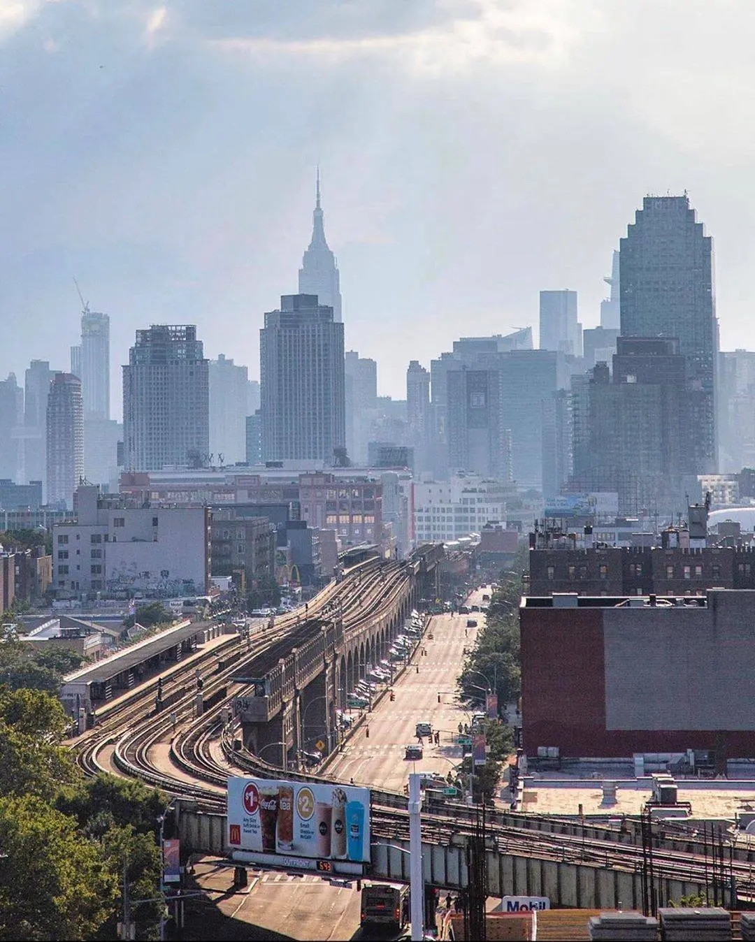 IRT Flushing Line above Queens Boulevard- New York City | Scrolller