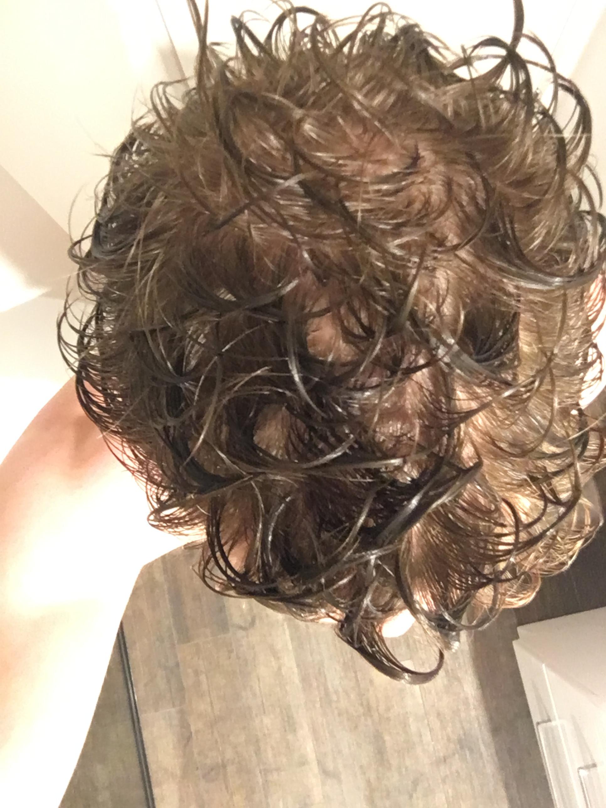 Is it normal for wet hair to show this much scalp? Scrolller