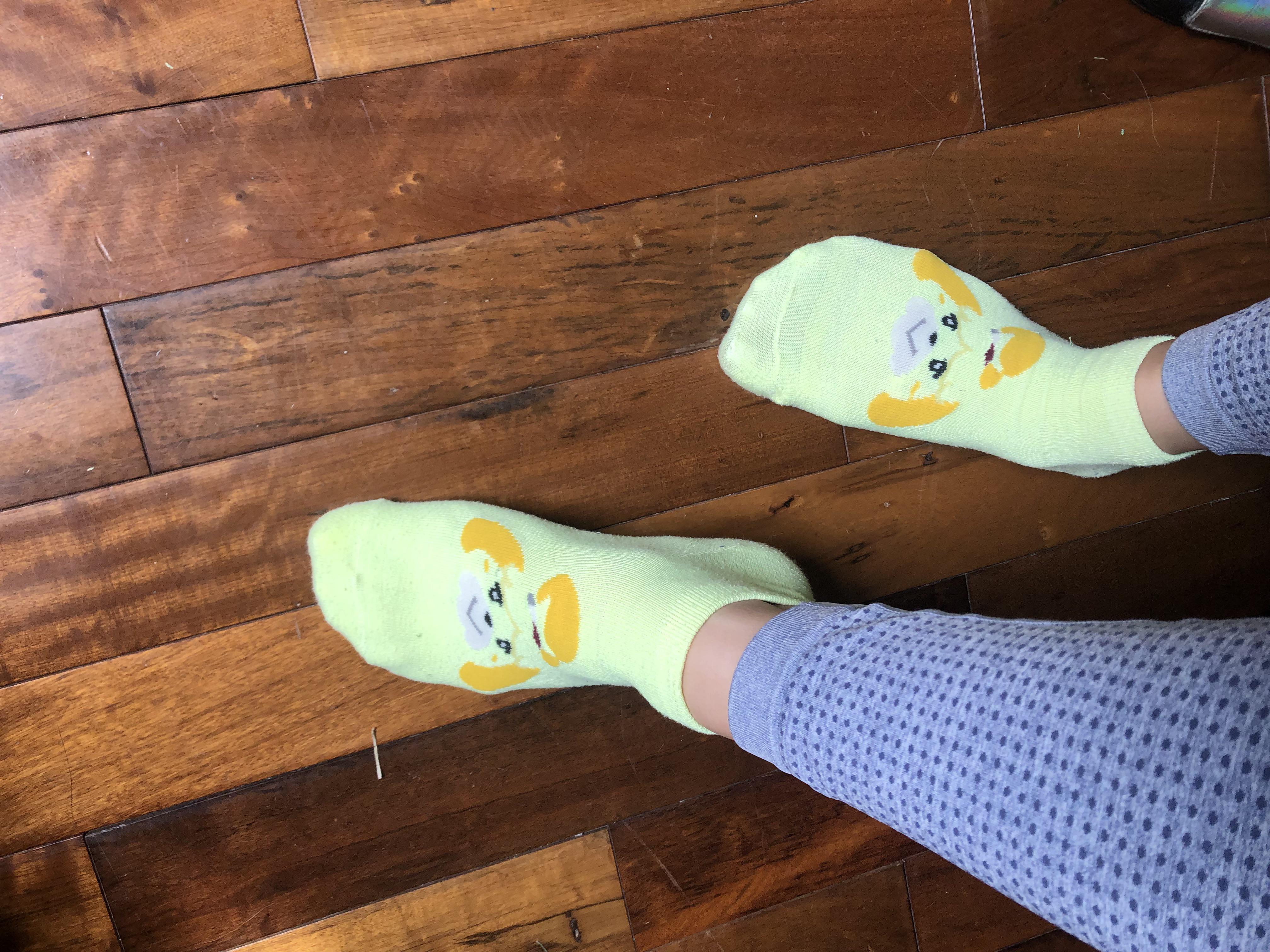 Isabelle socks 😁 24 hour wear! DM me if interested in purchasing!💕