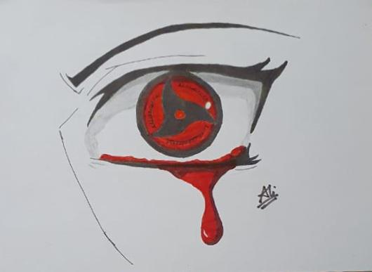 itachi's mangekyou sharingan drawing | Scrolller