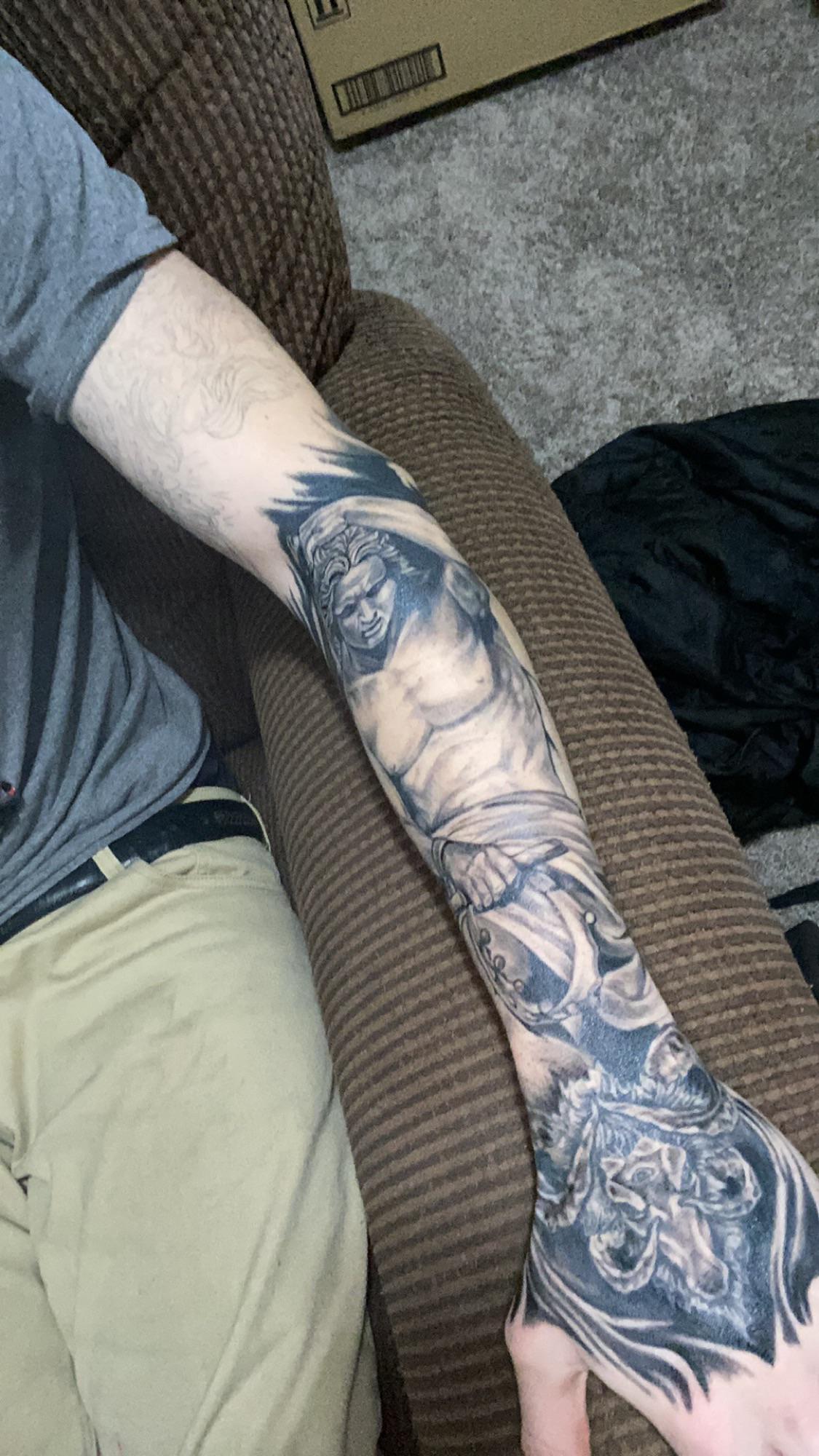 Jerry L. Big Daddy’s Tattoo, Elizabethtown, Ky. Unfinished. Scrolller