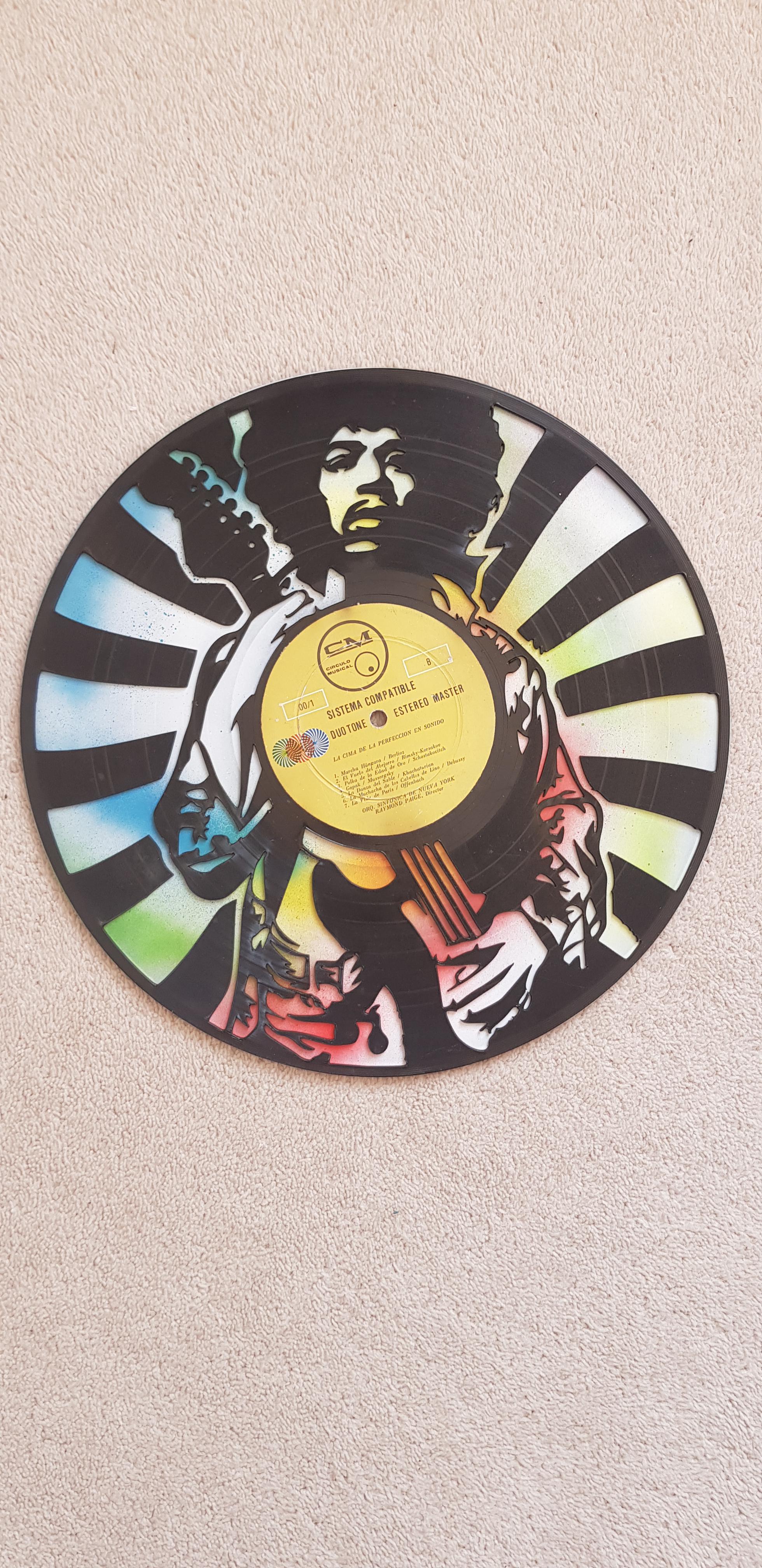 Jimi cut out of a spanish vinyl | Scrolller