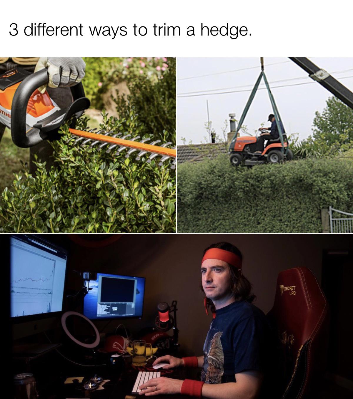 Rigging a lawnmower ?? | Scrolller