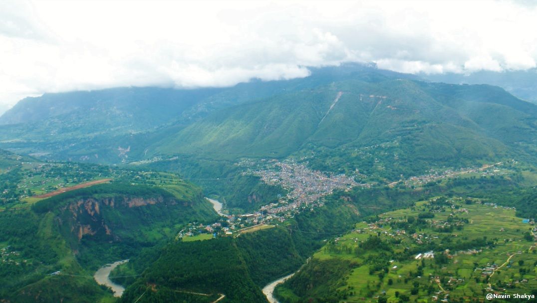 Kusma, a district headquarters of Parbat district in Western Nepal ...