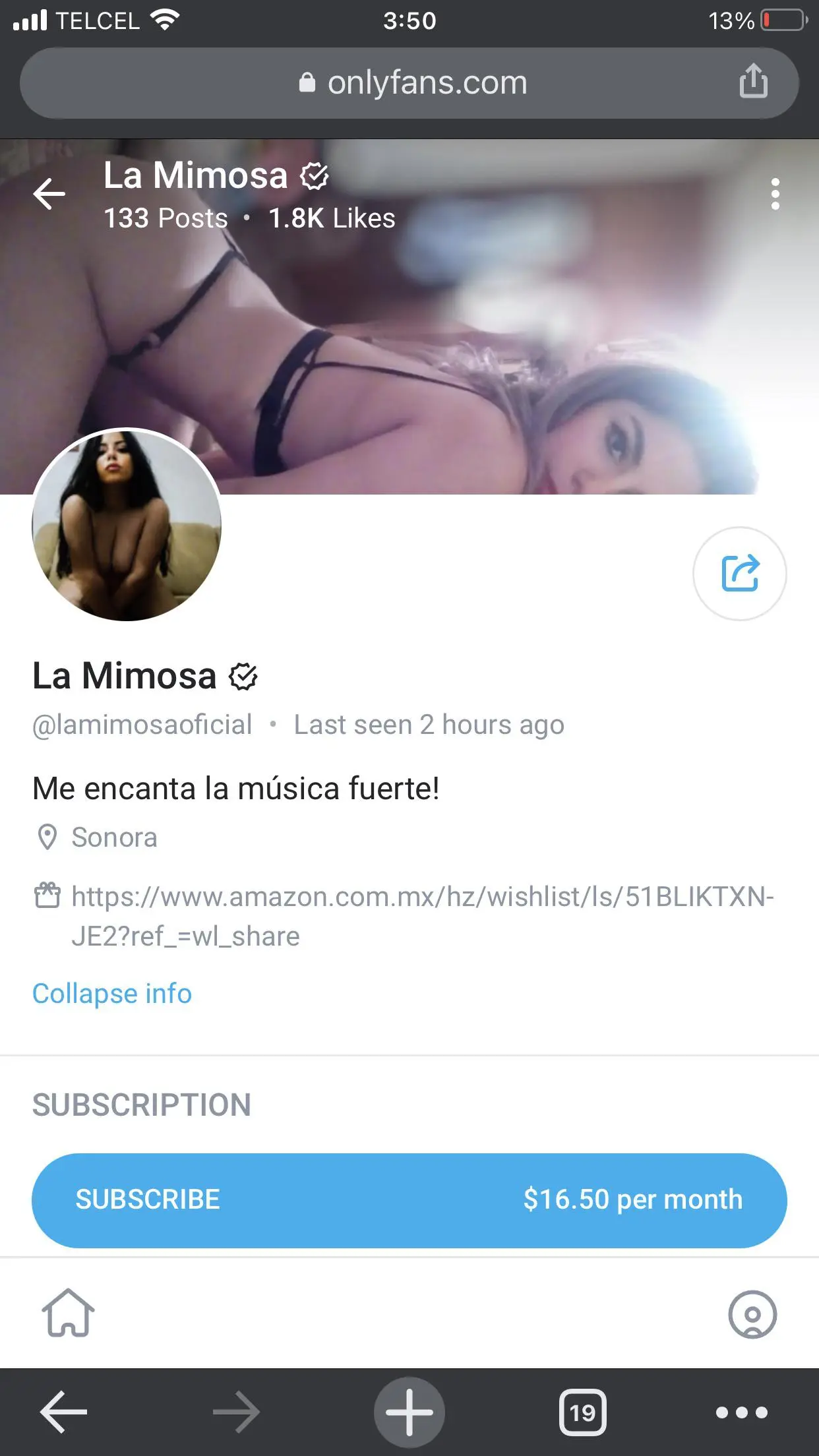 La Mimosa de Sonora “Janeth Contreras”