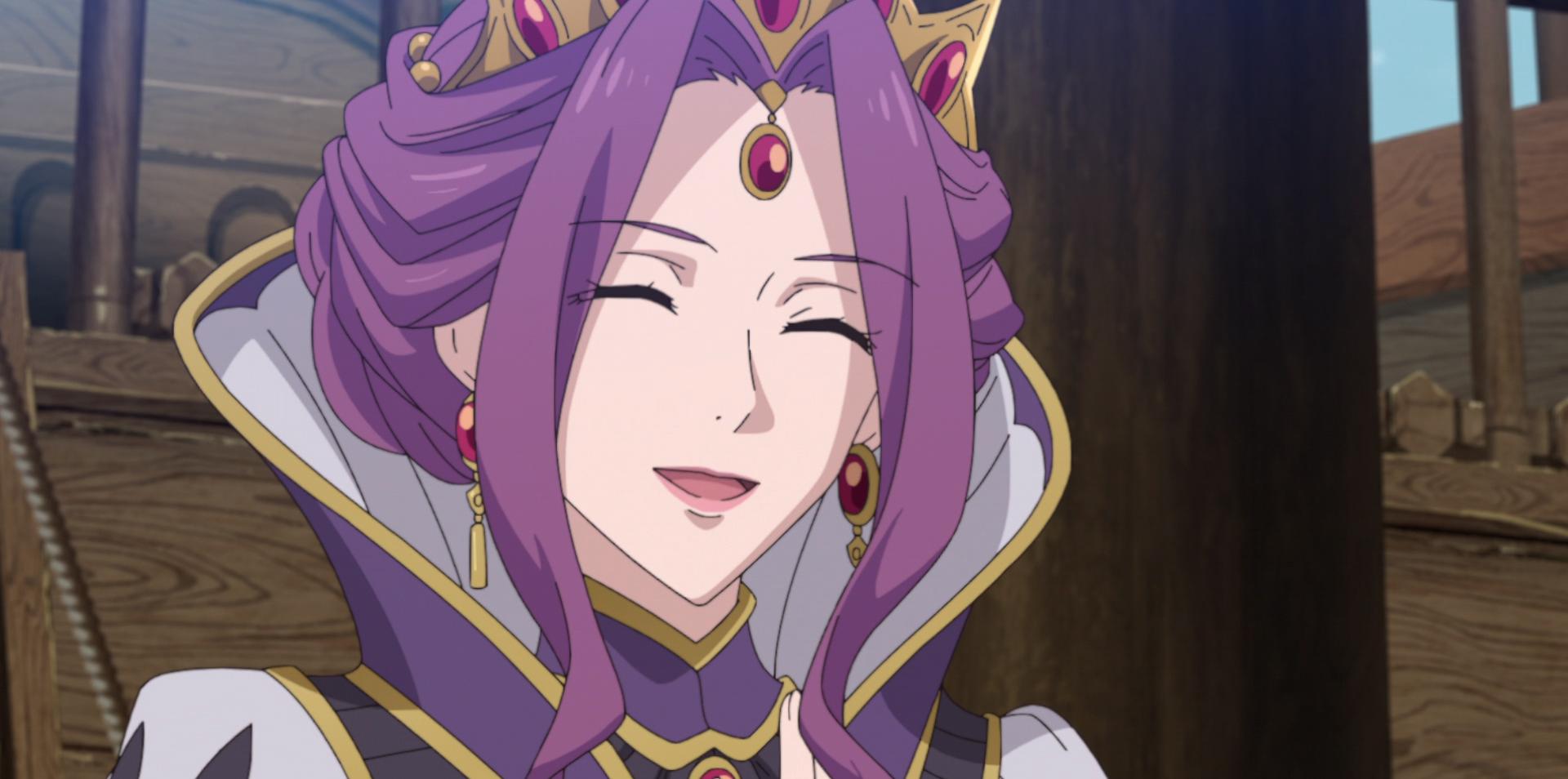 Last scene of the Queen in the anime is actually a cute smile. 10/10 ...