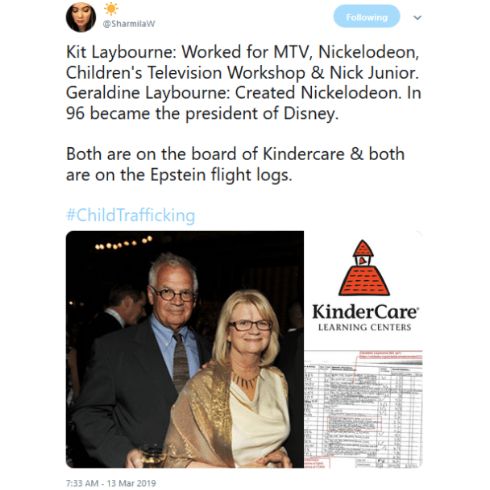 Laybourne and Epstein flight log connection | Scrolller