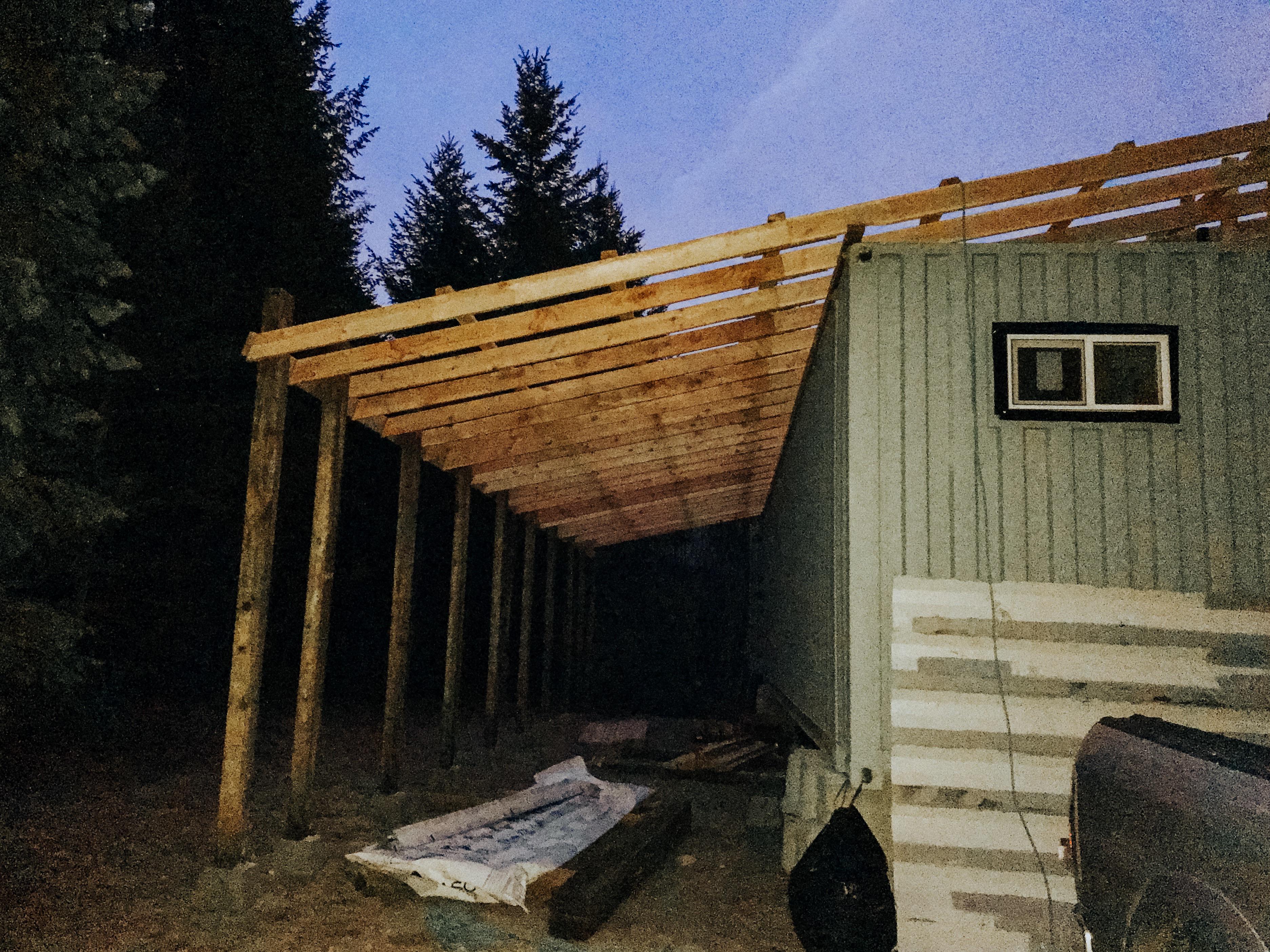Lean to progress on our Container Tiny Home! Check out @mattandpaiton ...