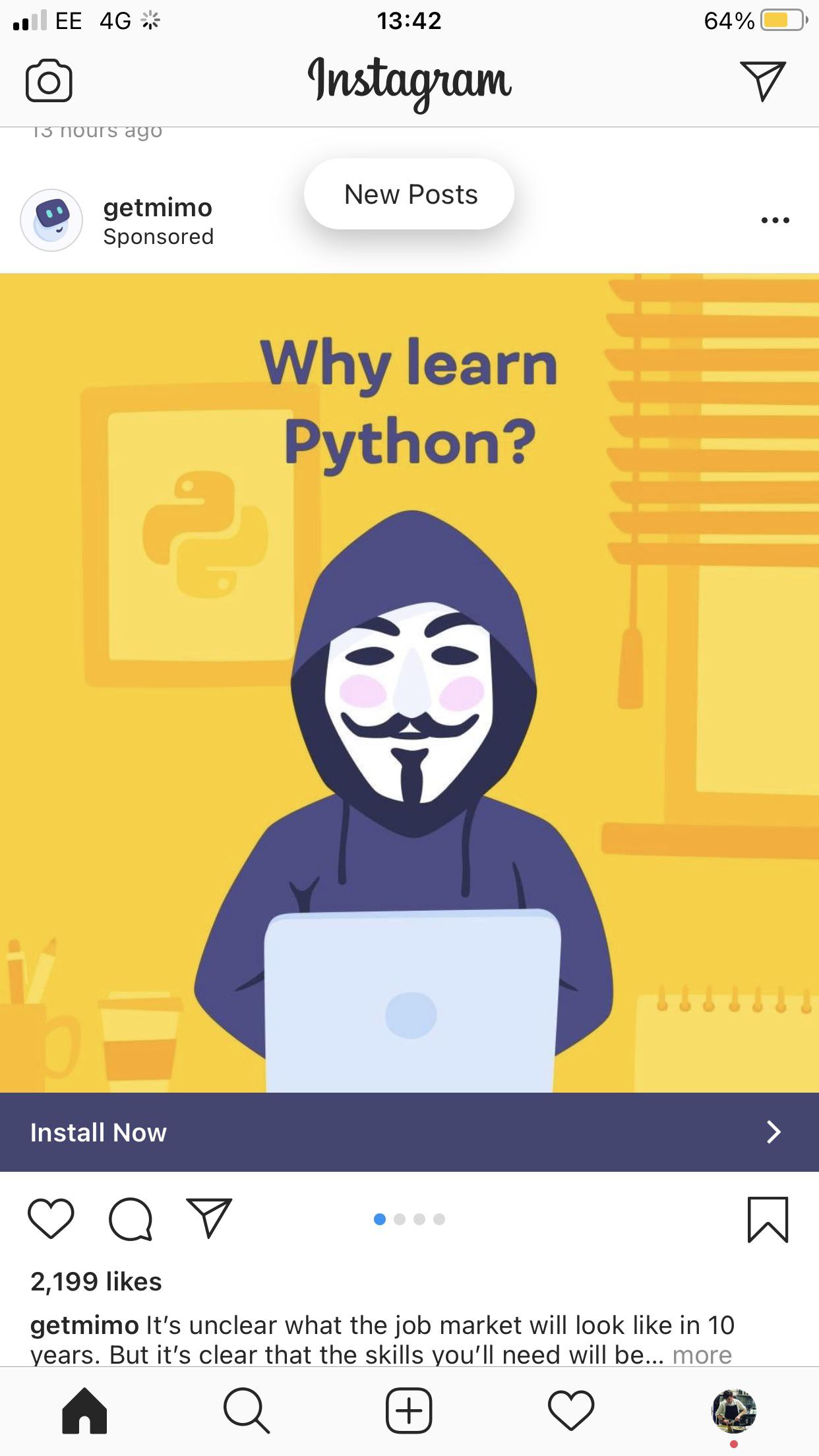 Learning Python wearing an anonymous mask and hoodie. | Scrolller