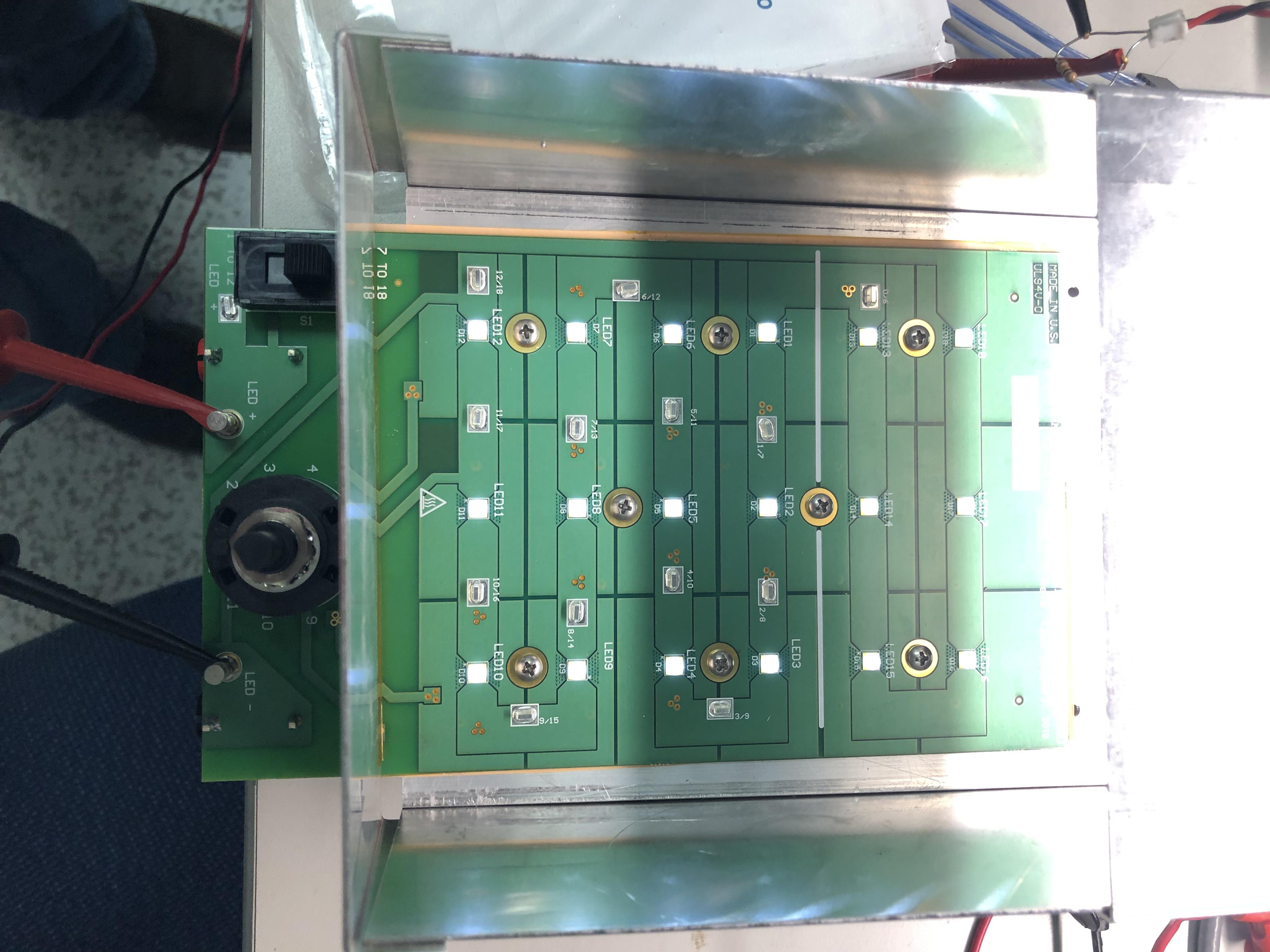 LED load board I made to test the LED power drivers my company makes ...