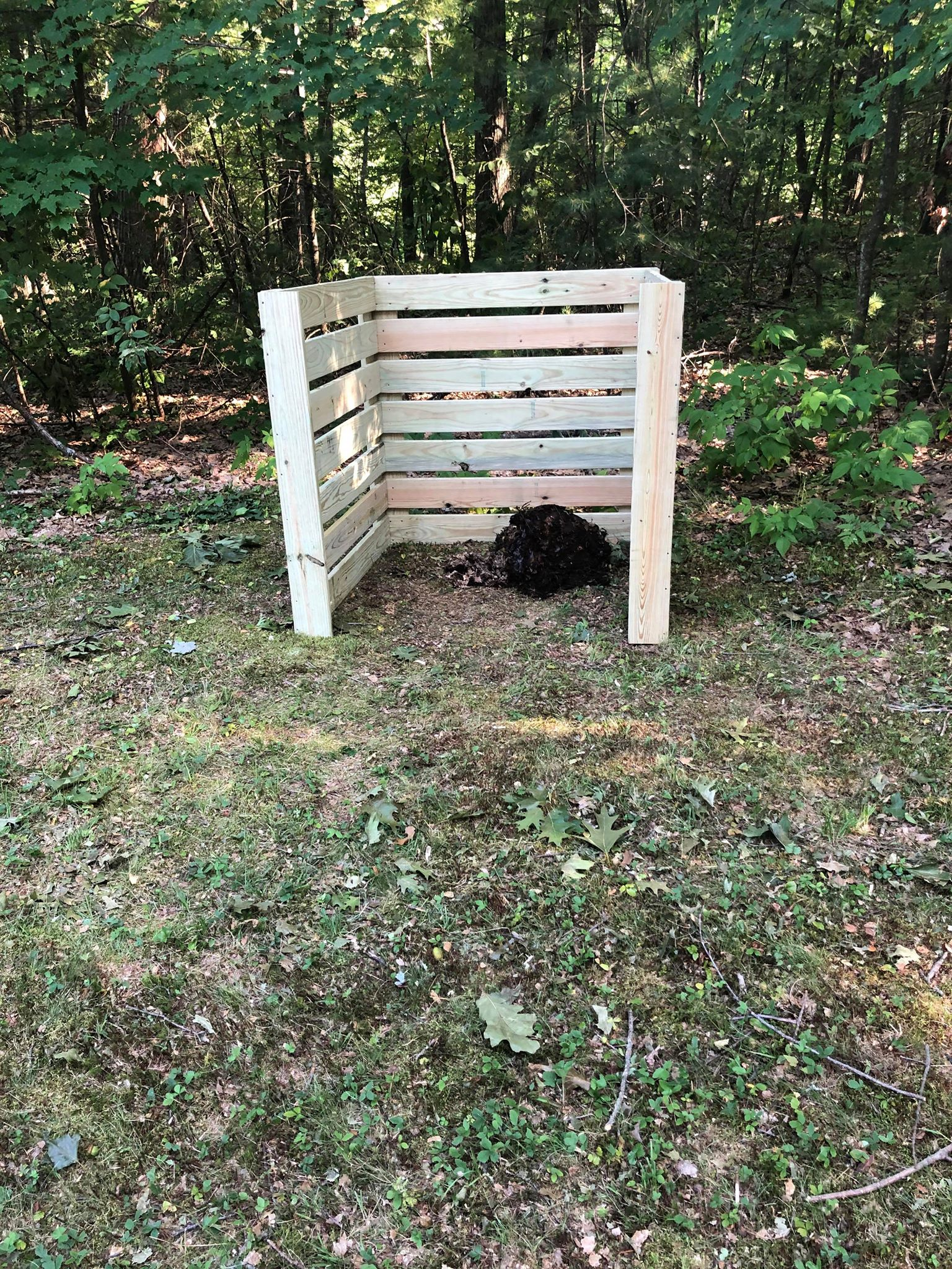 Garbage Leveled Leveled up from old trash barrel to 4' cubed bin | Scrolller
