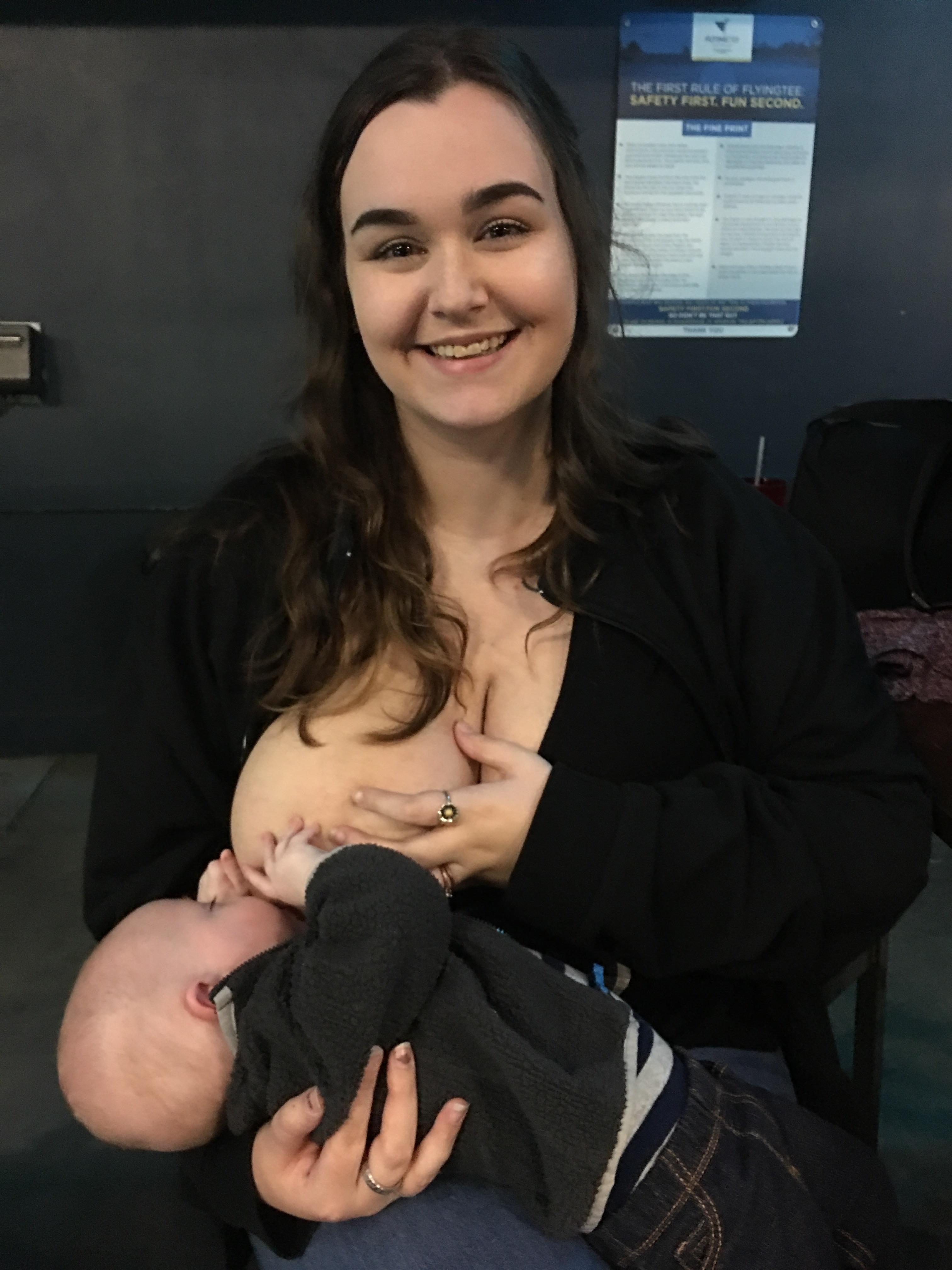 Little mans 4 months old; I finally breastfed in public for the first