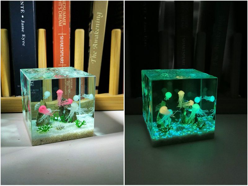 Made a jellyfish resin diorama | Scrolller