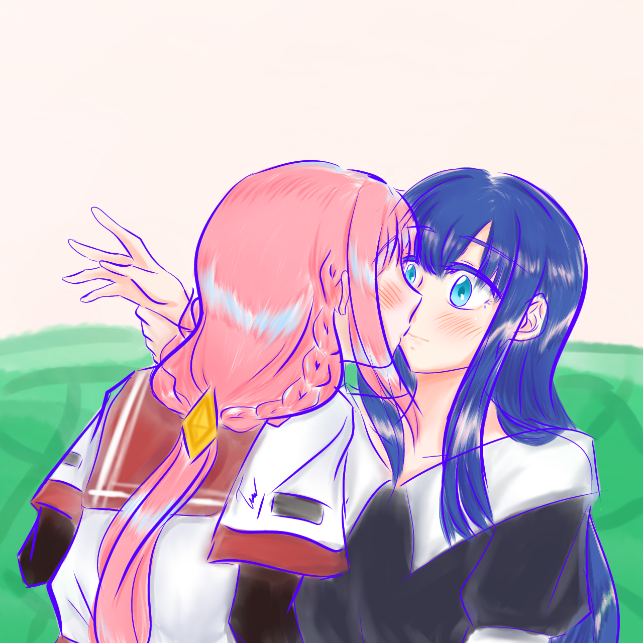 [Magia Record][OC] IroYachi suprise kiss