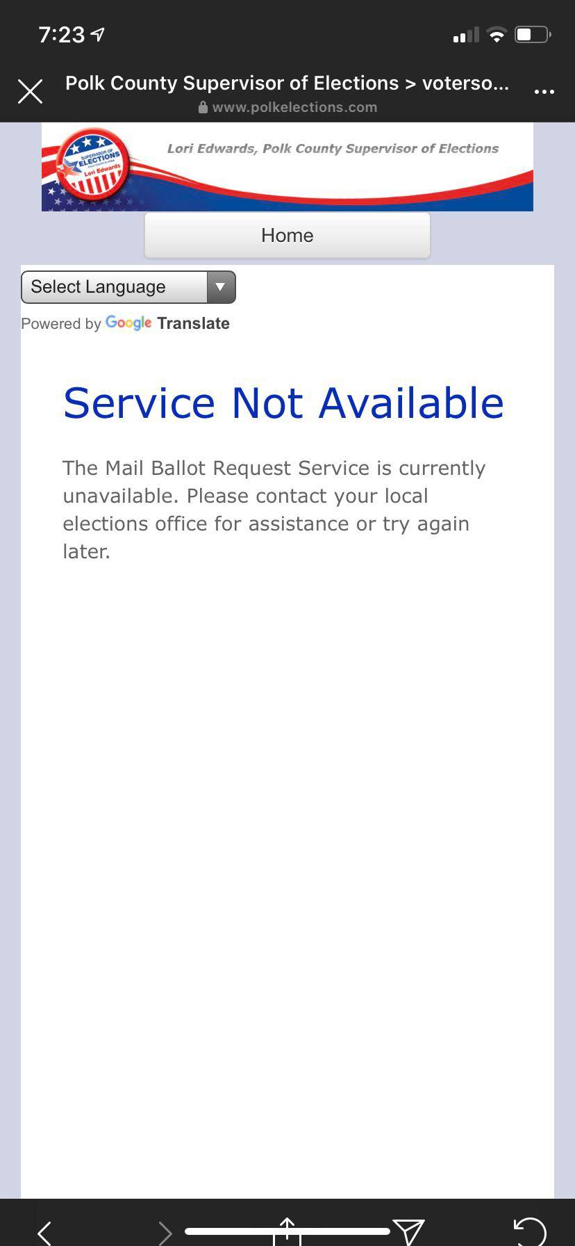 mail in ballot request form