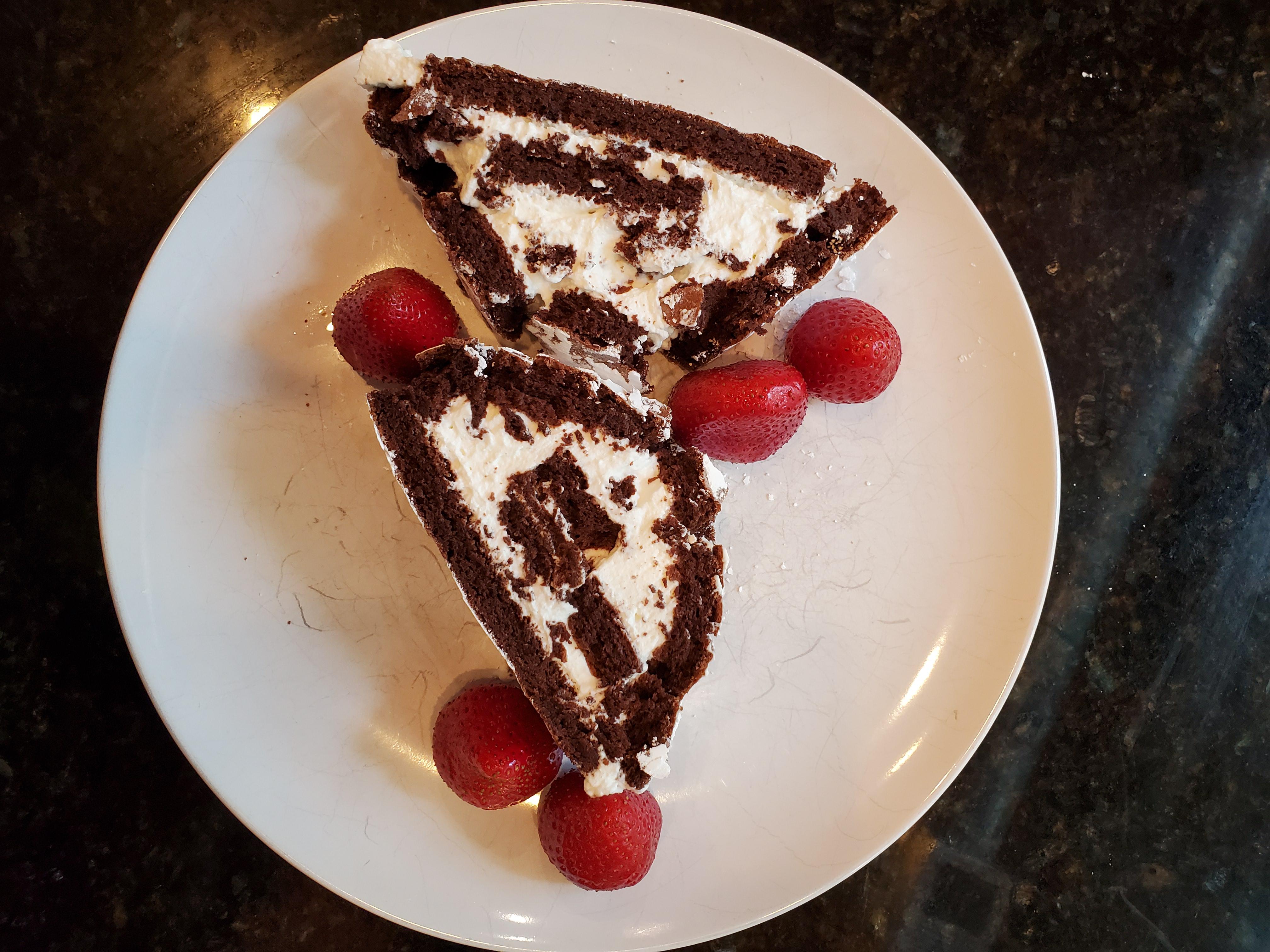 Mary Berry's Ultimate Chocolate Roulade with all ingredients from Aldi ...