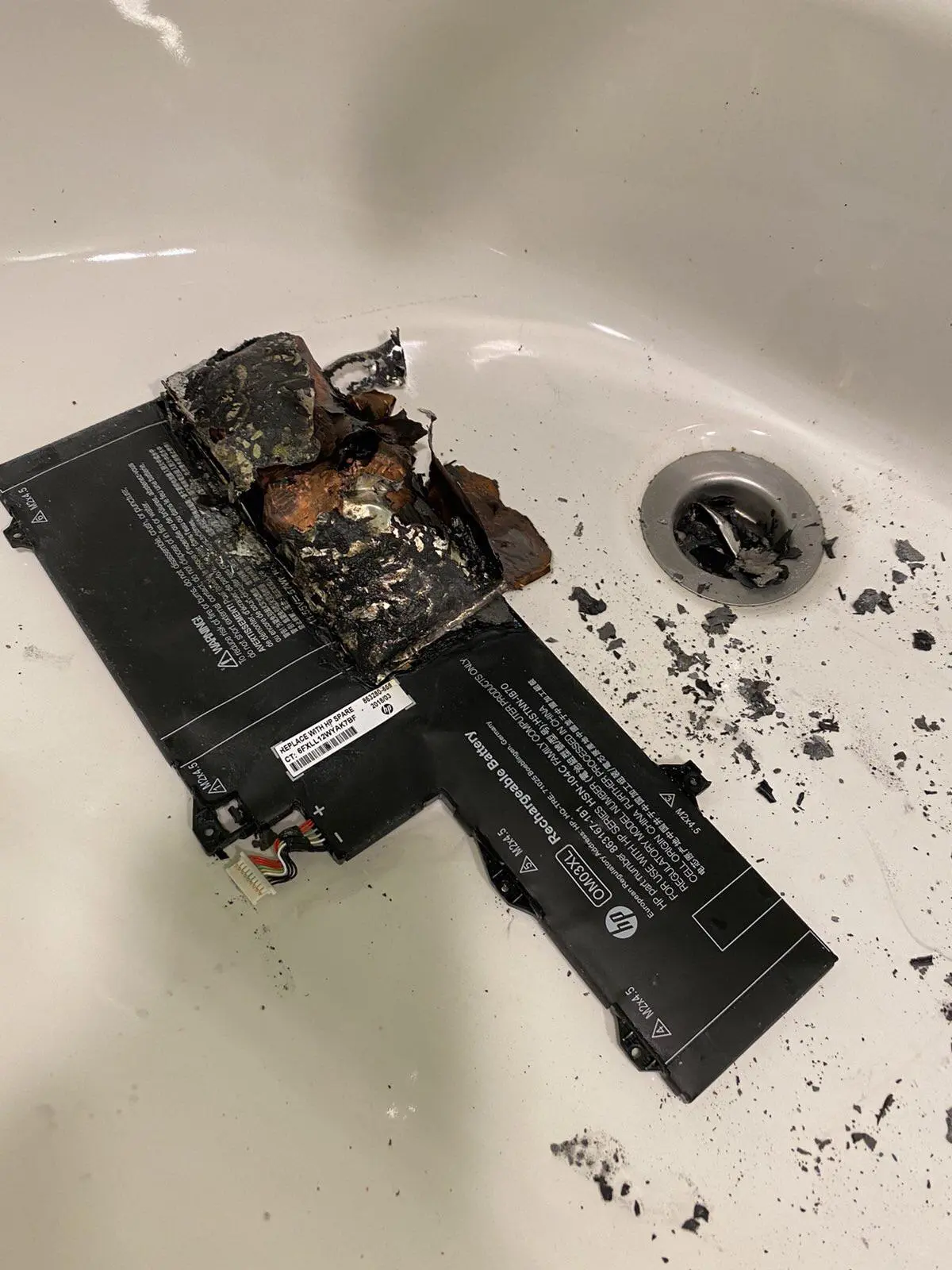 Meanwhile in my dad’s office: the battery of one of his co-workers ...