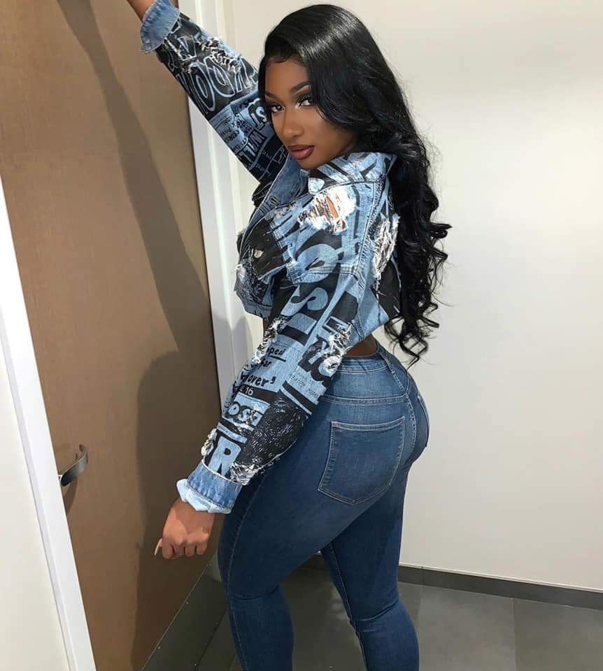 Megan Thee Stallion in a tight pair of jeans | Scrolller