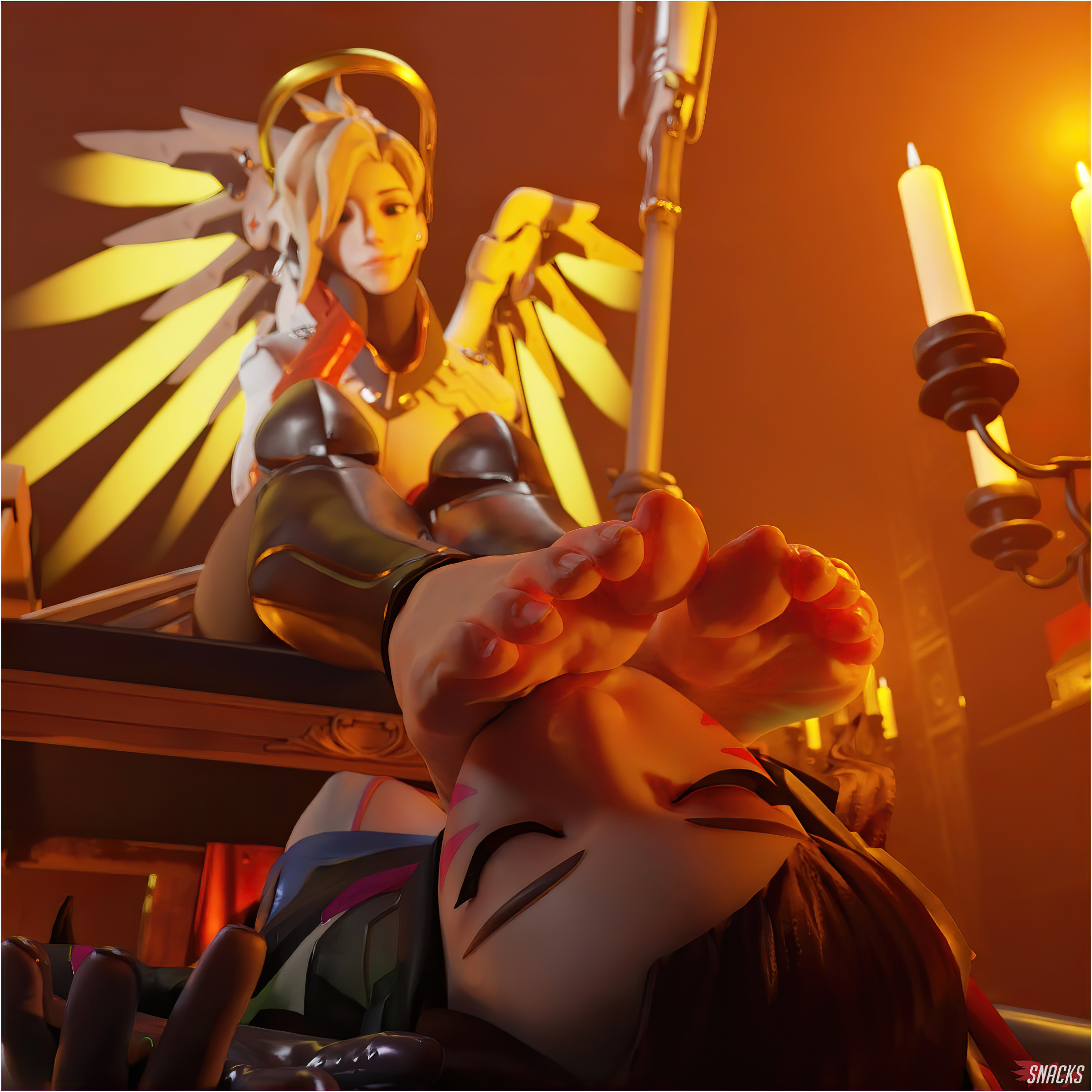 Mercy and D.va - In Private.