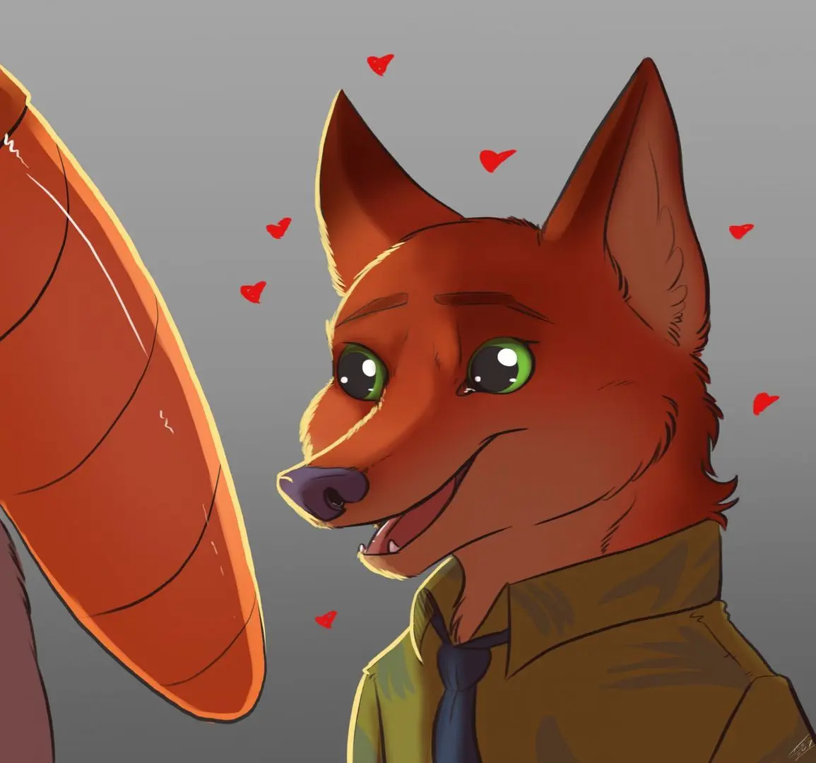 Zootopia yiff by lady-darkstreak featuring an anthropomorphic fox and a slim human partner in blue underwear