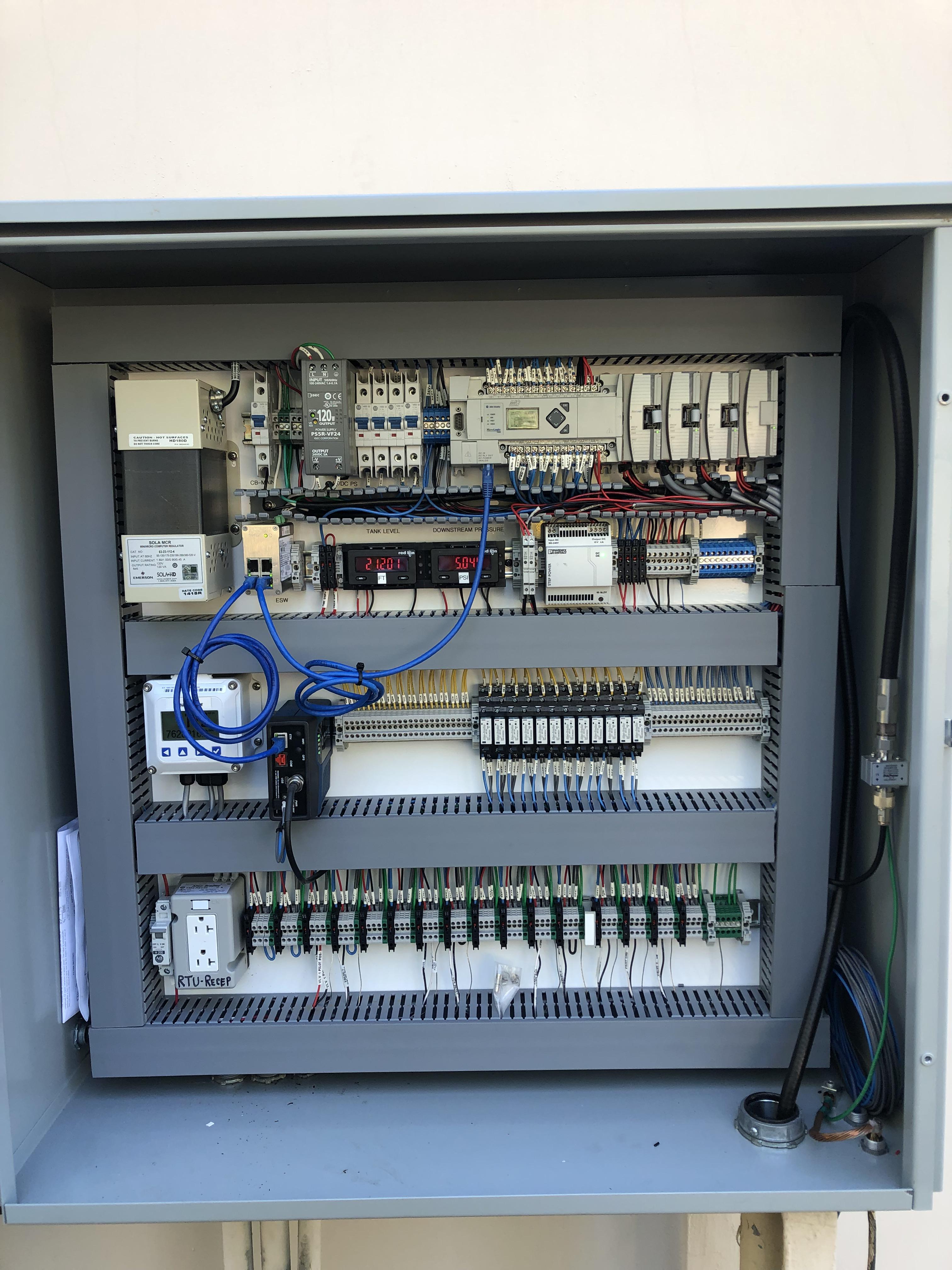 Micrologix1400 remote PLC panel. Built from a blank backpan. | Scrolller