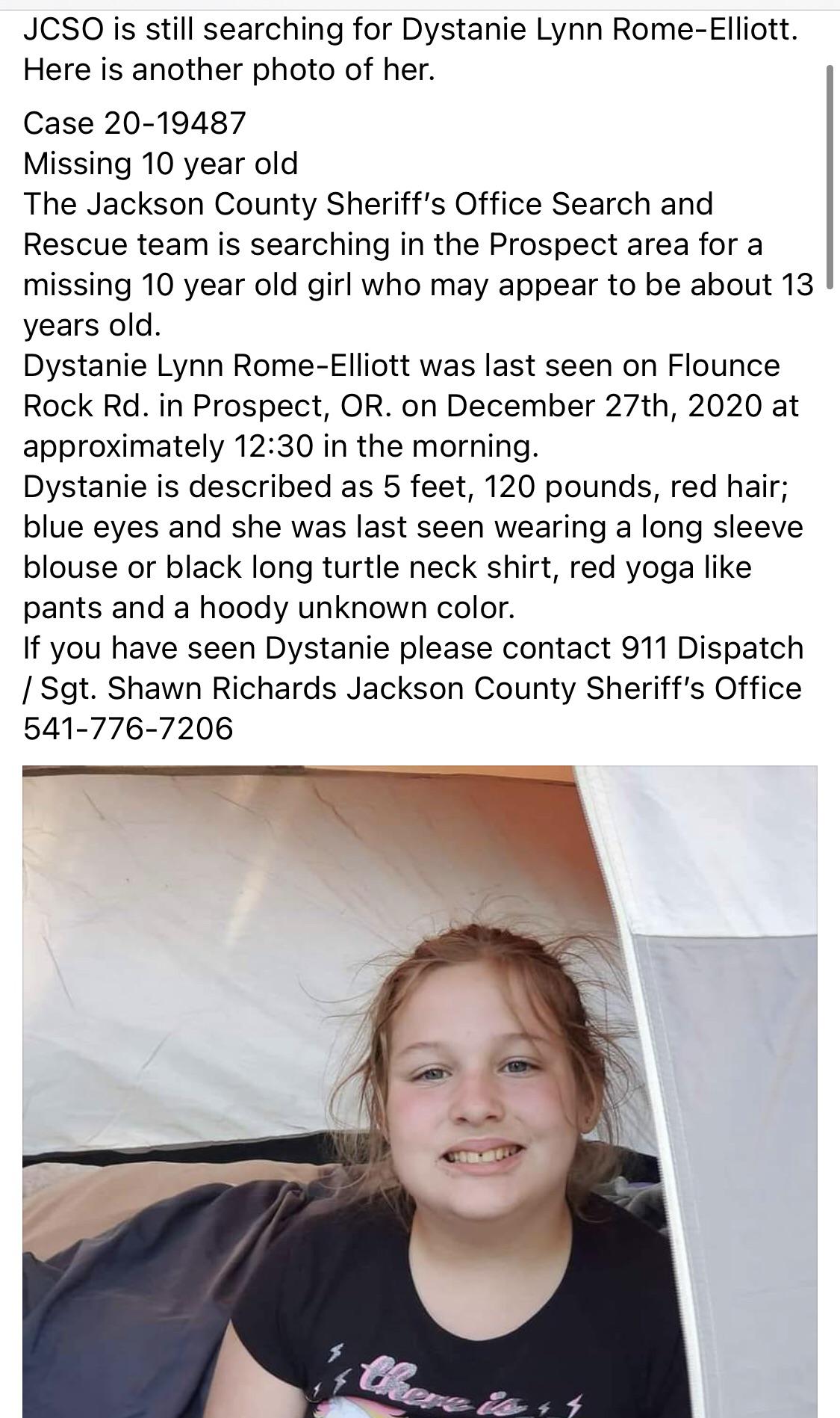 MISSING CHILD Prospect Area (12/27) Scrolller