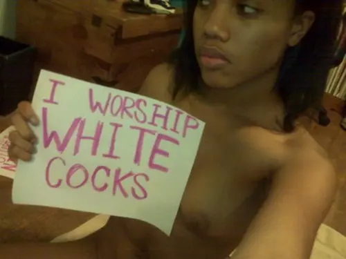 Mixed raceplay body writing and signs featuring Black and white women from JesusRaves