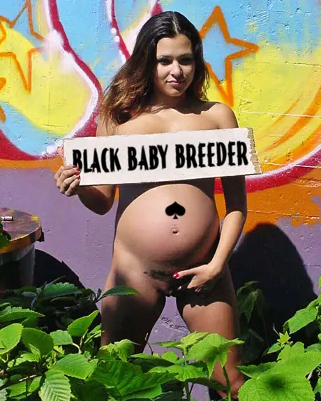 Mixed raceplay body writing and signs featuring Black and white women from JesusRaves