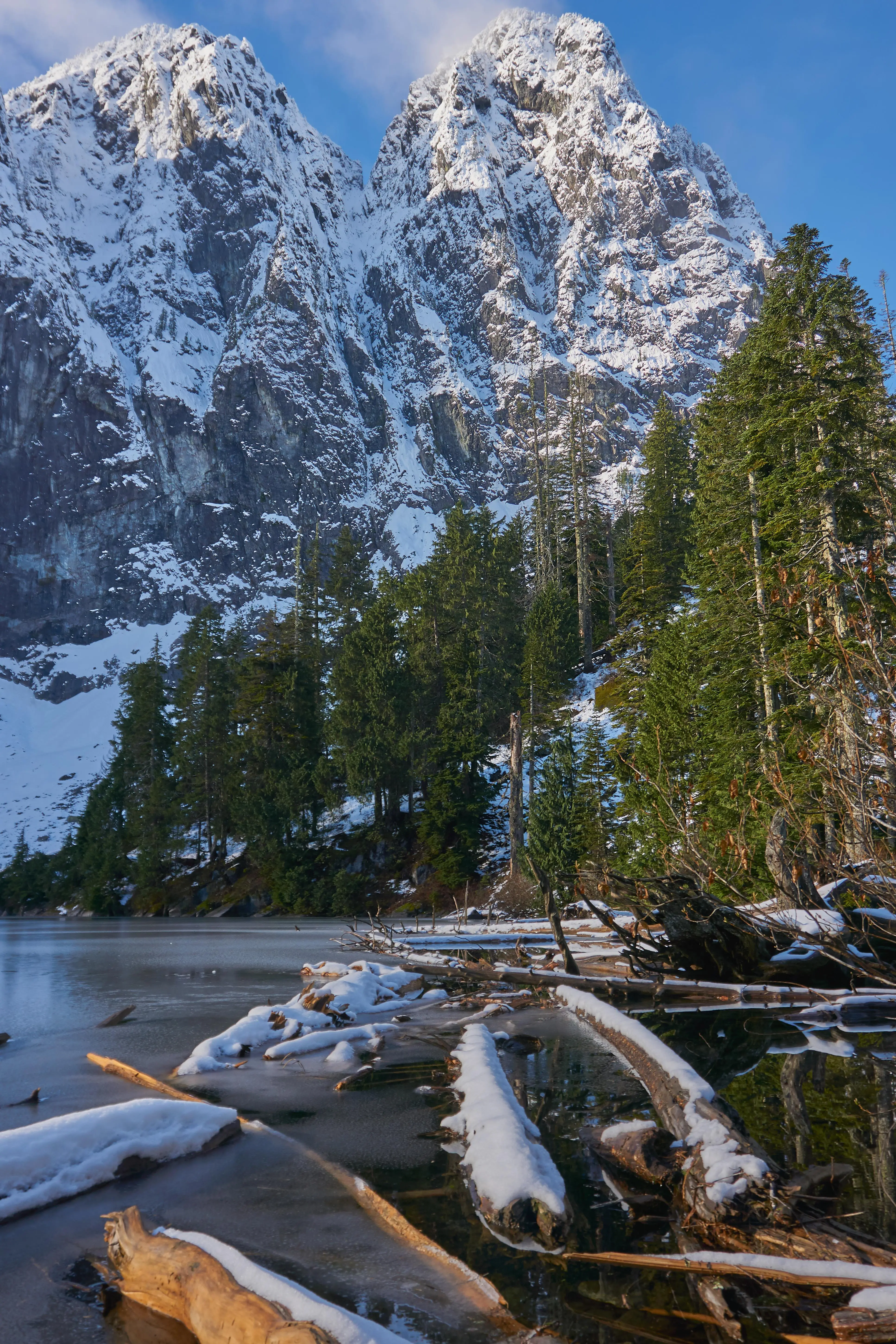 Mt Index from Lake Serene, WA 11/28/20 [3869x5804] [OC] | Scrolller