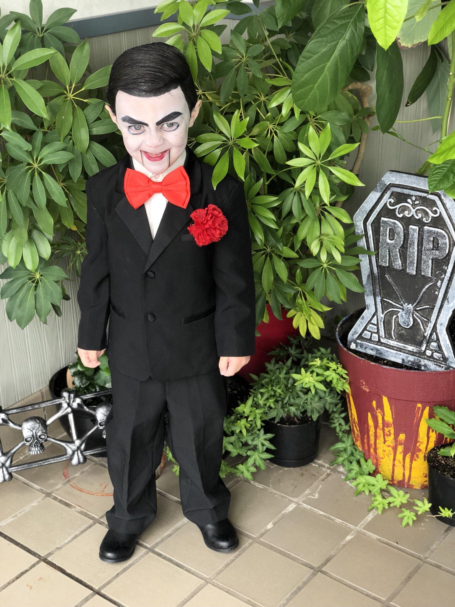 My 3yr old dressed as Slappy at the Goosebumps 2 premiere. | Scrolller