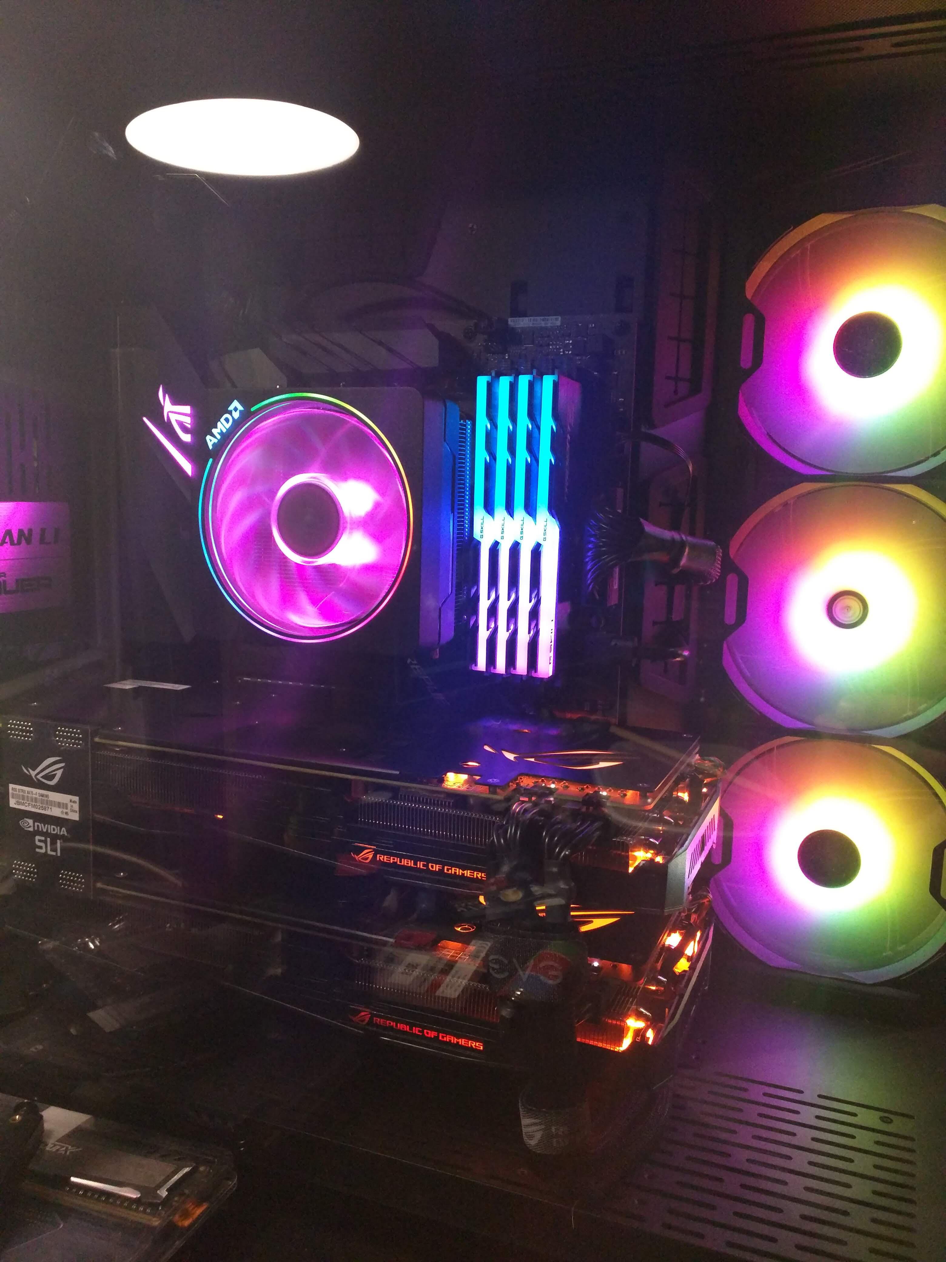 My Asus ROG Strix Build in a Lian Li PC-011. Ryzen 5 2600 and GTX 1080 ...