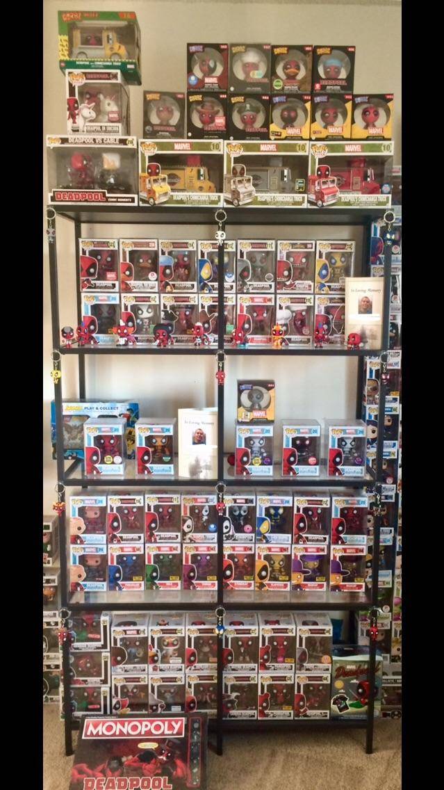 My brothers Deadpool Collection! Been adding to it since his passing. I ...