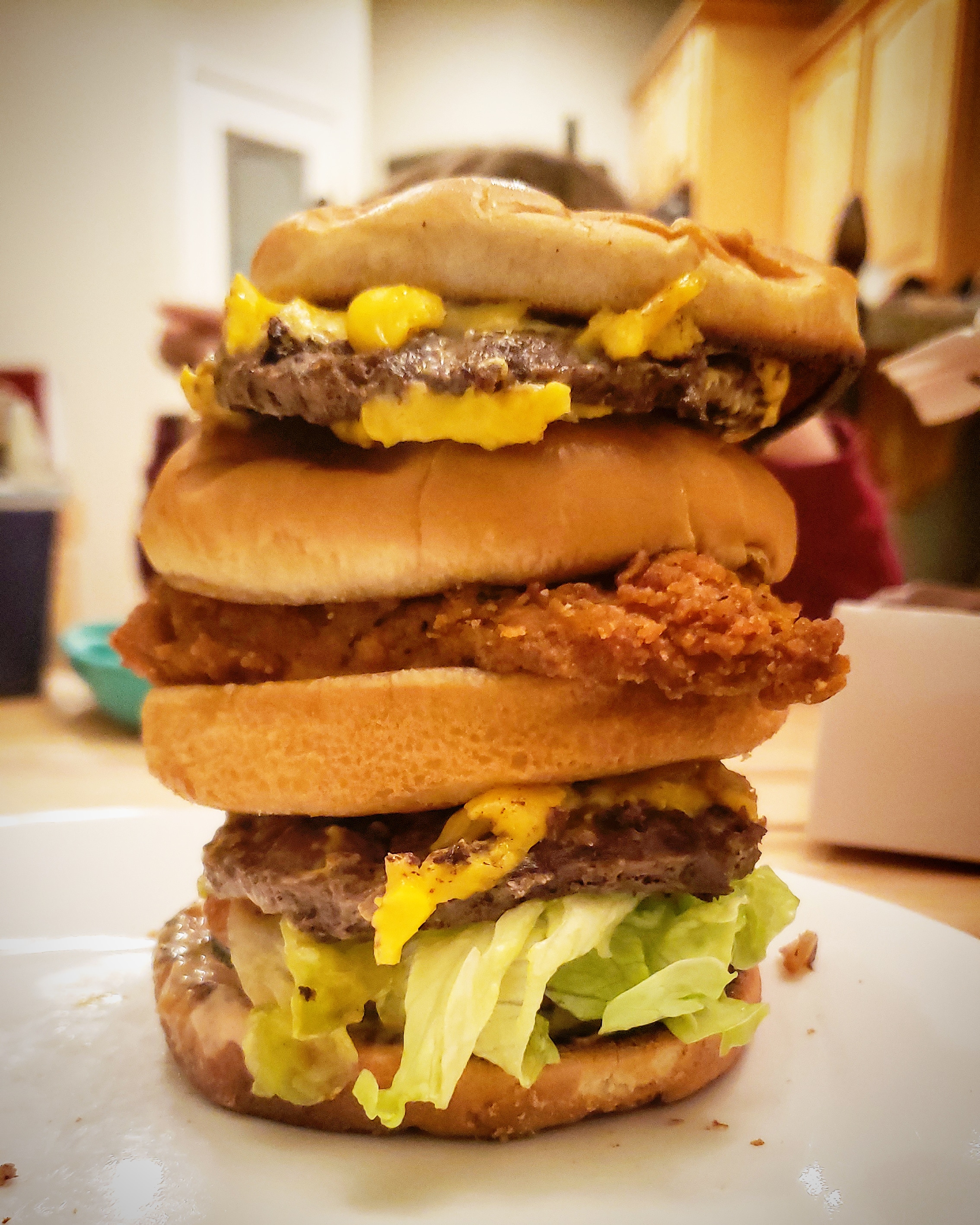 My custom made InandOut / ChickfilA Gangbang. Animal Style Doble