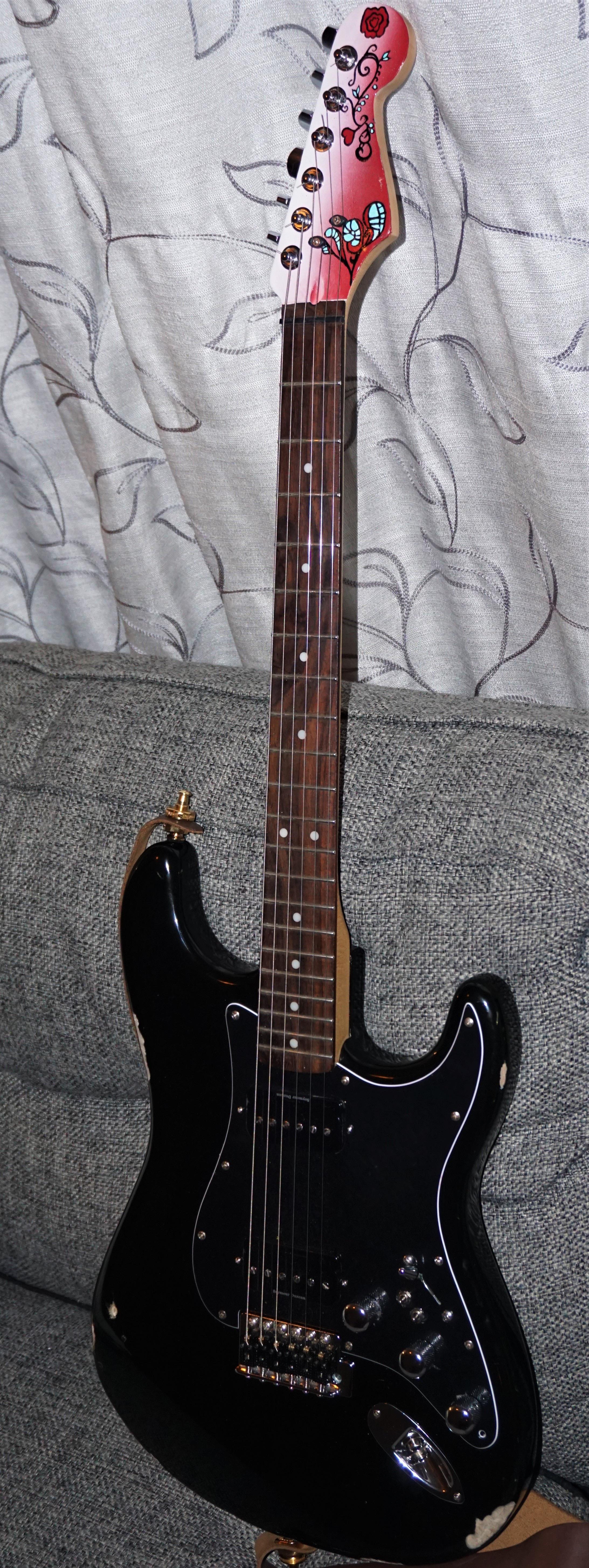 My custom Squier bullet Strat—Seymour Duncan Prails, Fender locking