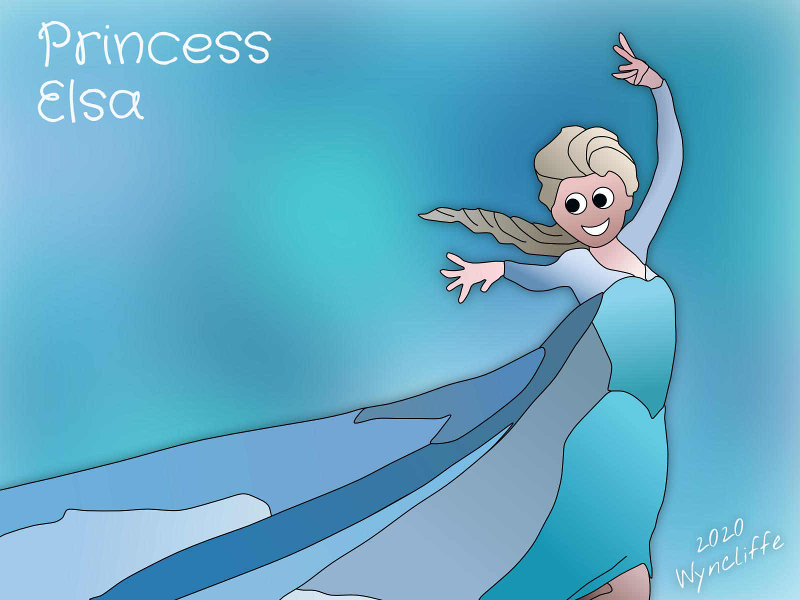My drawing of Princess Elsa [OC] | Scrolller