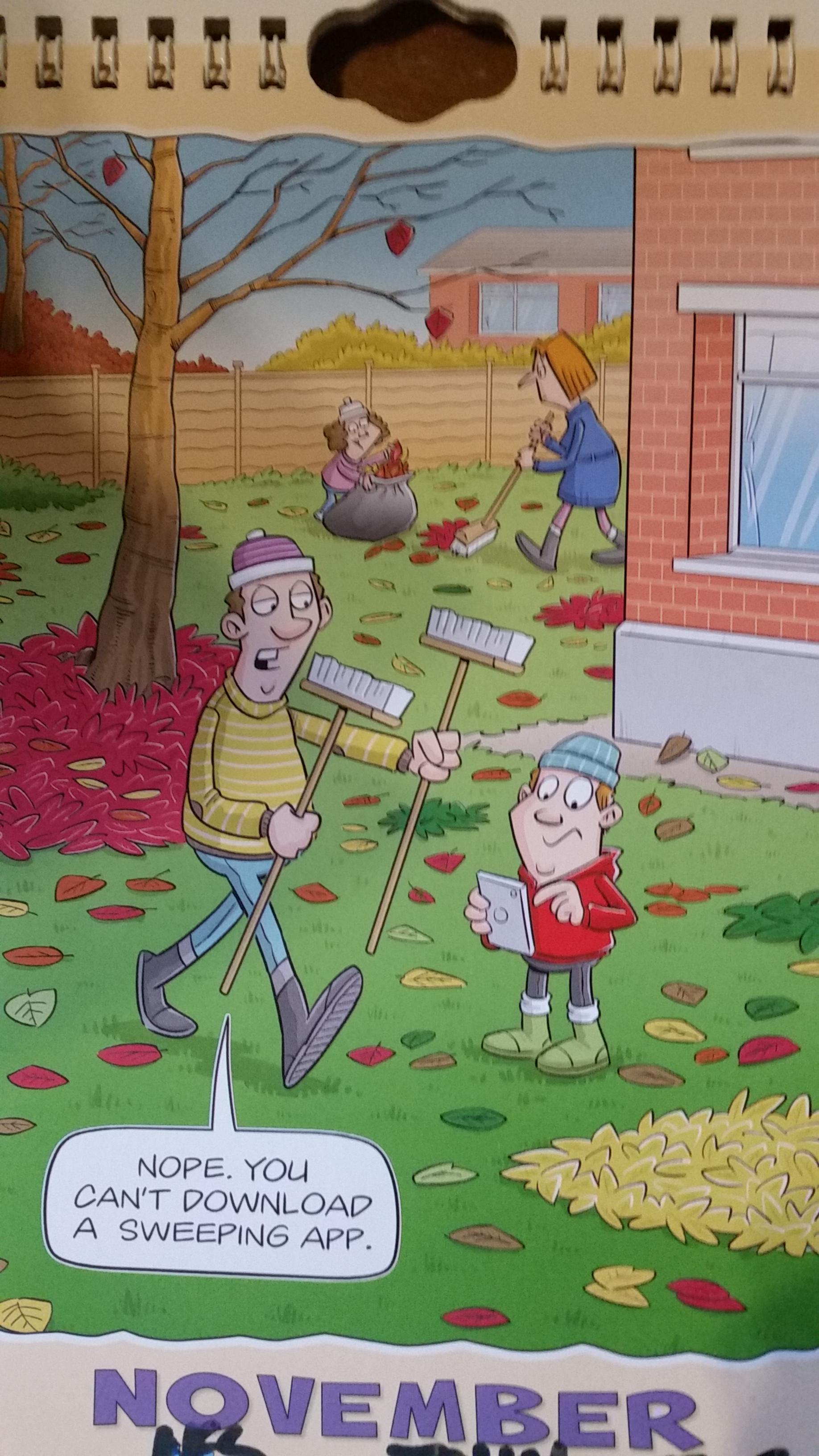 My mum got this calendar for 2020 scrolller