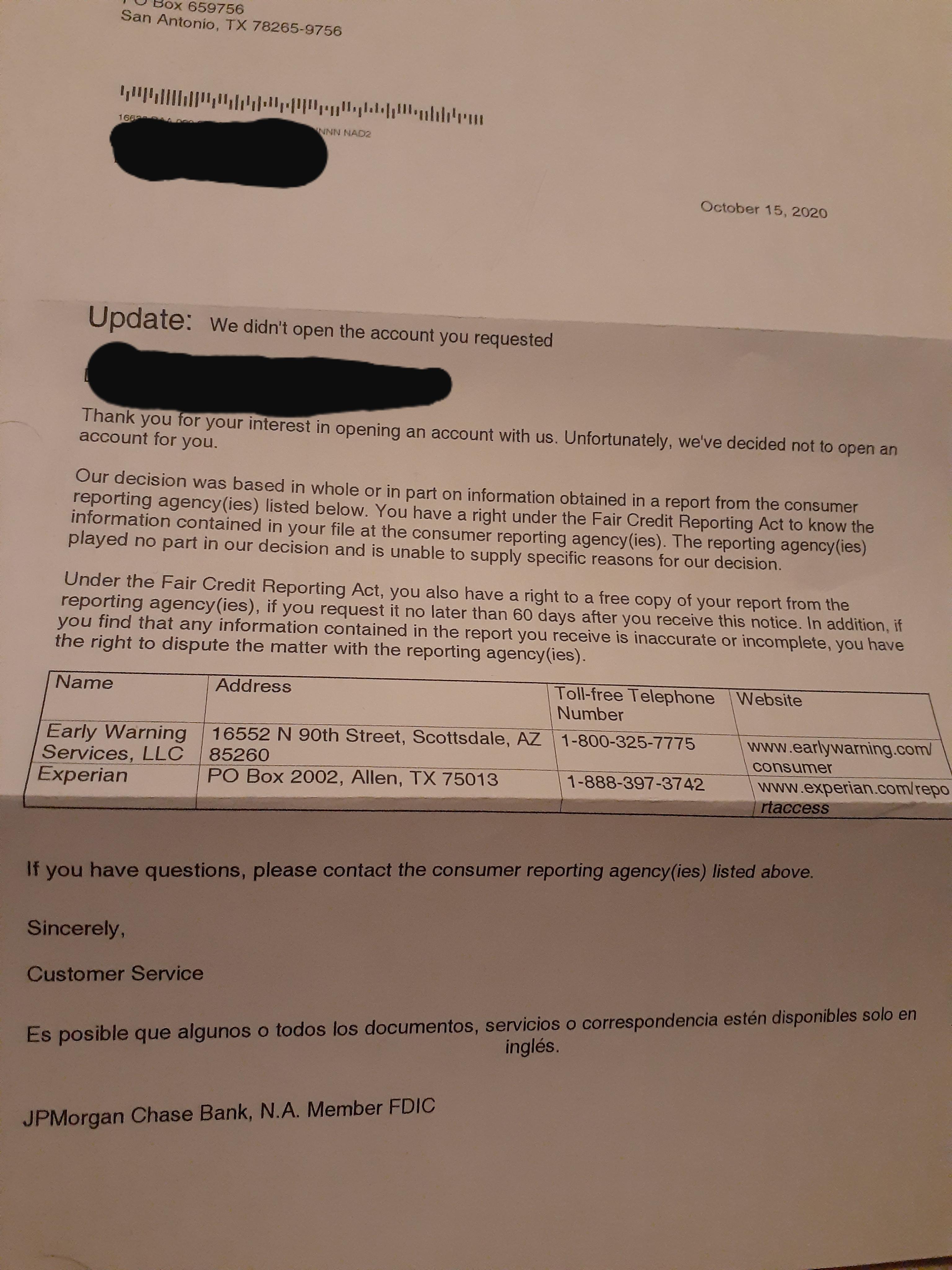 Need Help I Got This Letter After Trying To Open A Chase Checking need-help-i-got-this-letter-after-trying-to-open-a-chase-checking