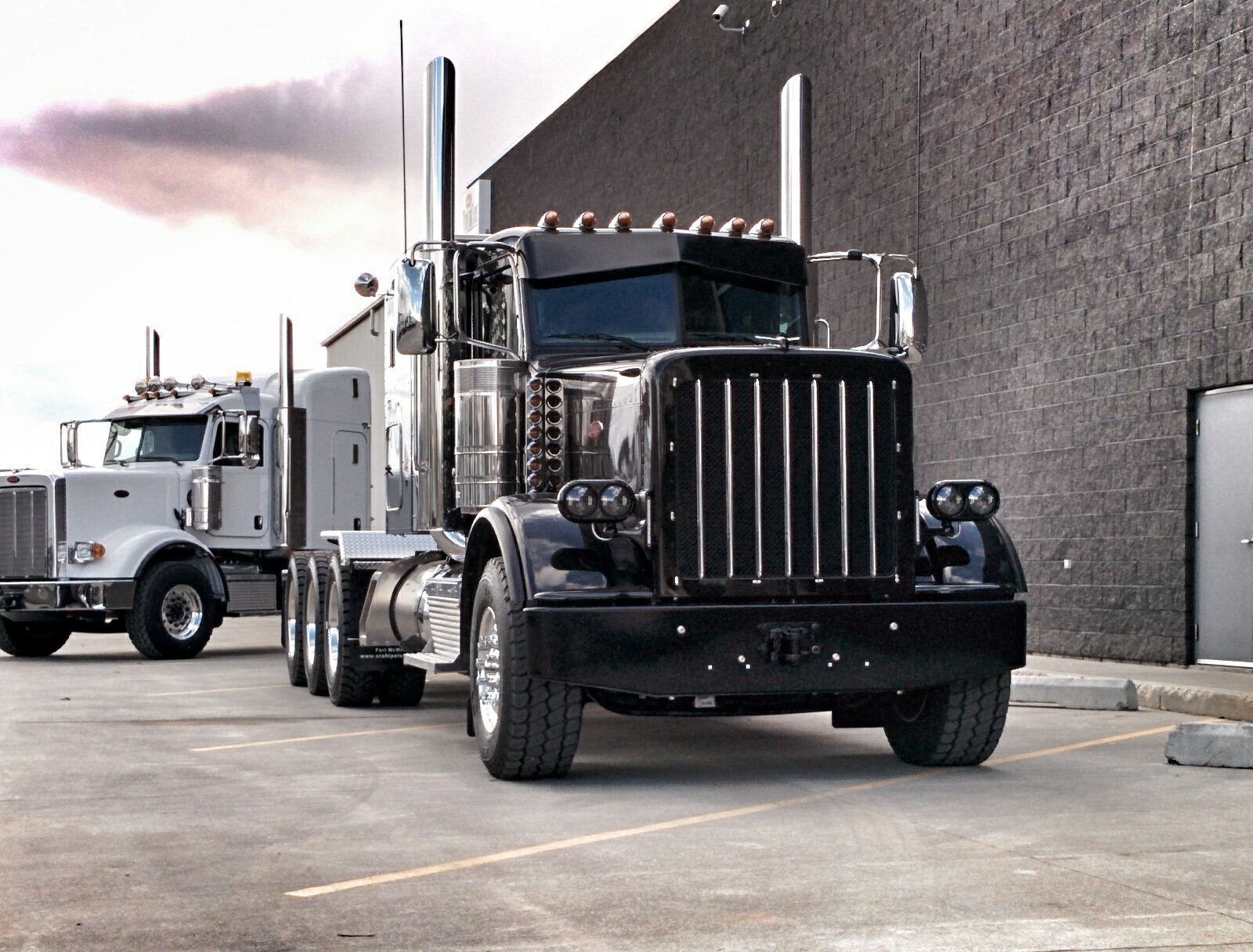 Slasher Rig New rig looks like it could star in an '80s slasher film. 600hp Cummins ...