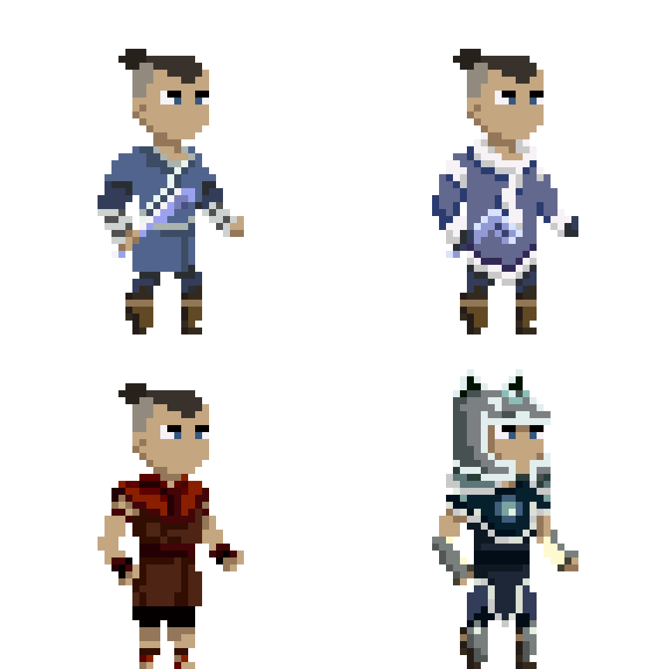 Next set of Avatar sprites, Sokka | Scrolller