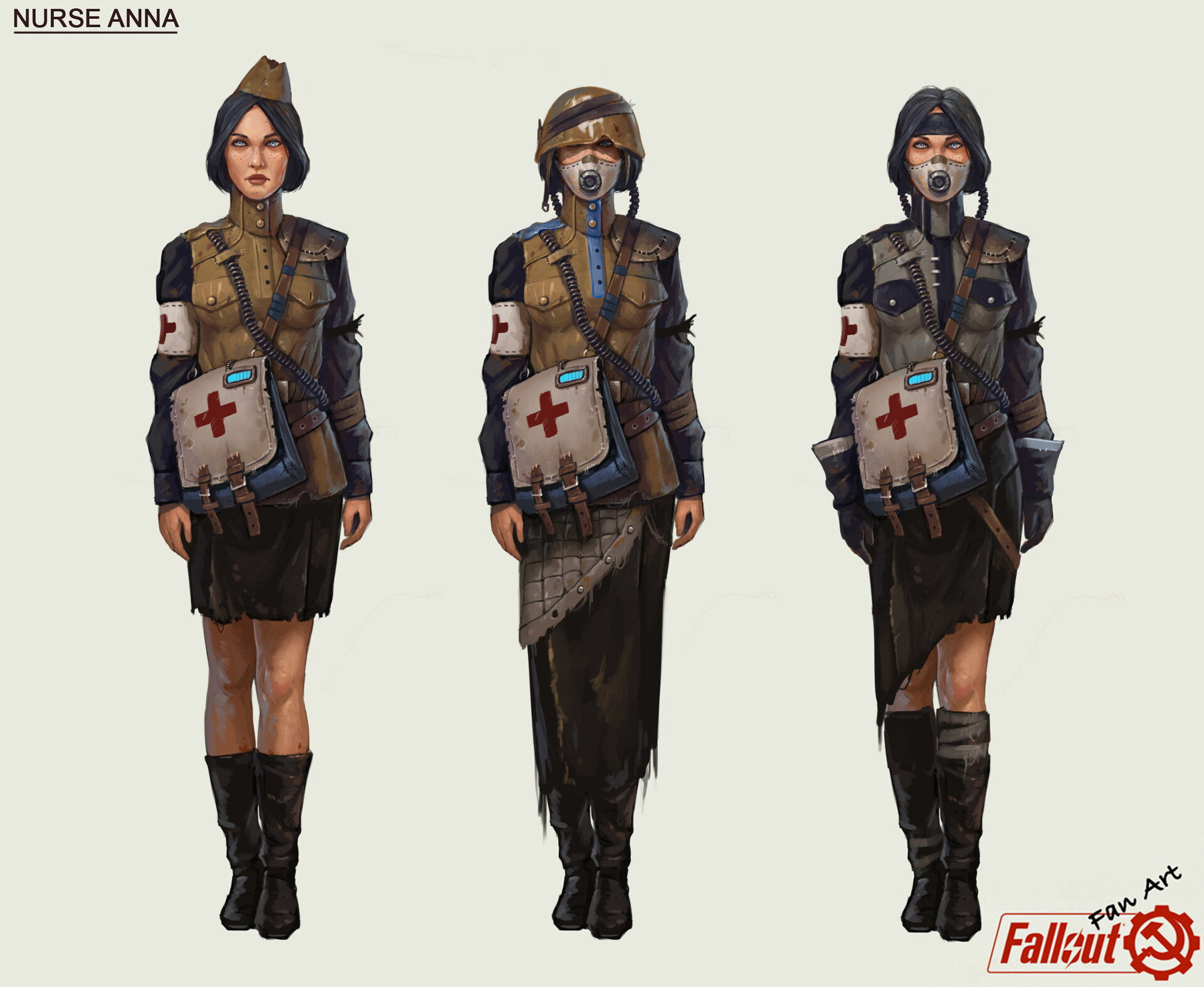 Fallout Soviet Edition - Nurse Anna by Tony Sart | Scrolller