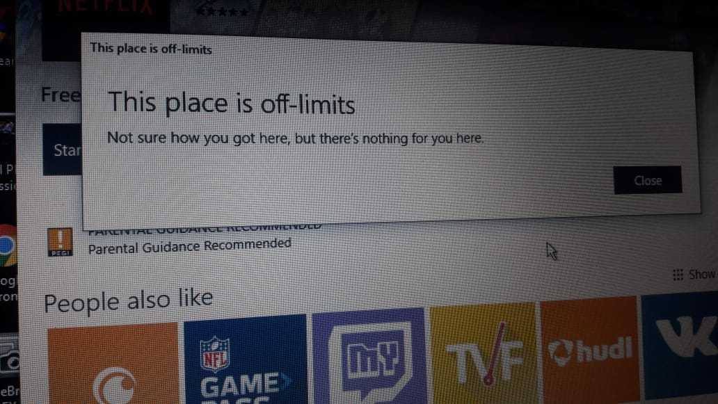 Opened an old windows pc and this was the notification from the store ...