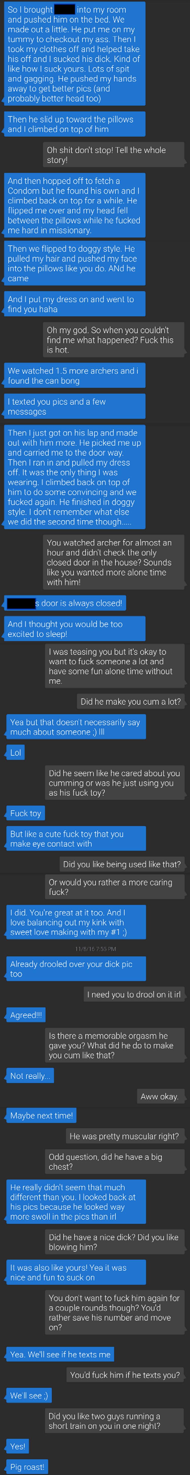 Our First Time She Texted Everything That Happened She Fucked A Tinder Guy Scrolller 7473