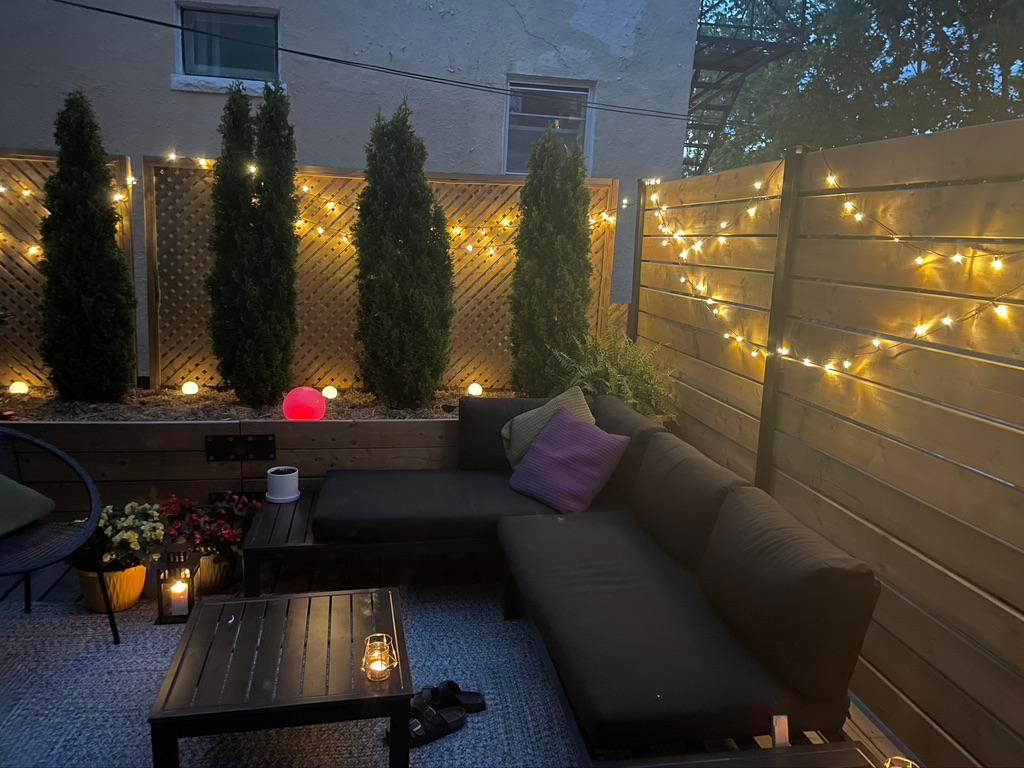 Our small deck on a warm summer evening. | Scrolller